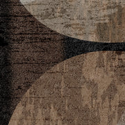 MODERN BROWN SHAPES, VELVET KØKKENLØBER