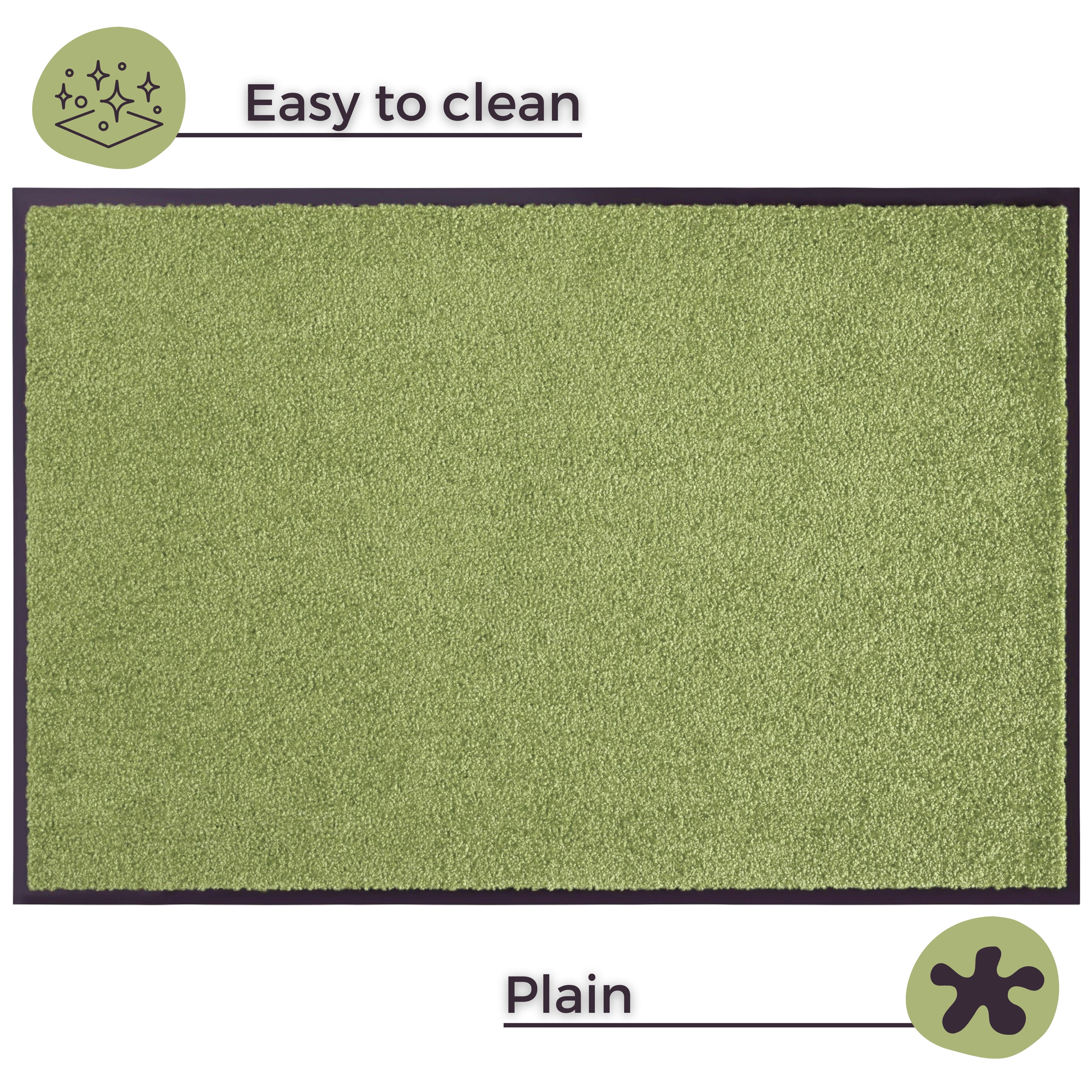 DØRMÅTTE WASH & CLEAN, GRØN 101470