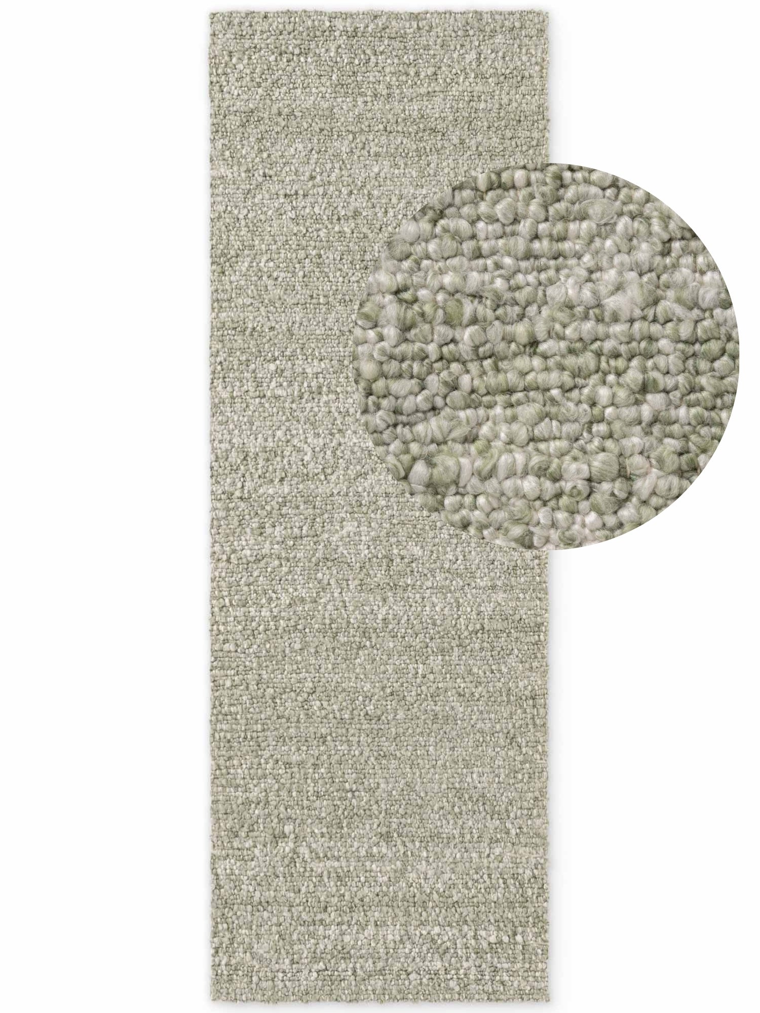 TED BAKER NOTTING HILL SOFT BOUCLE KORTLUVET TÆPPE, PORTOBELLO LYSEGRØN