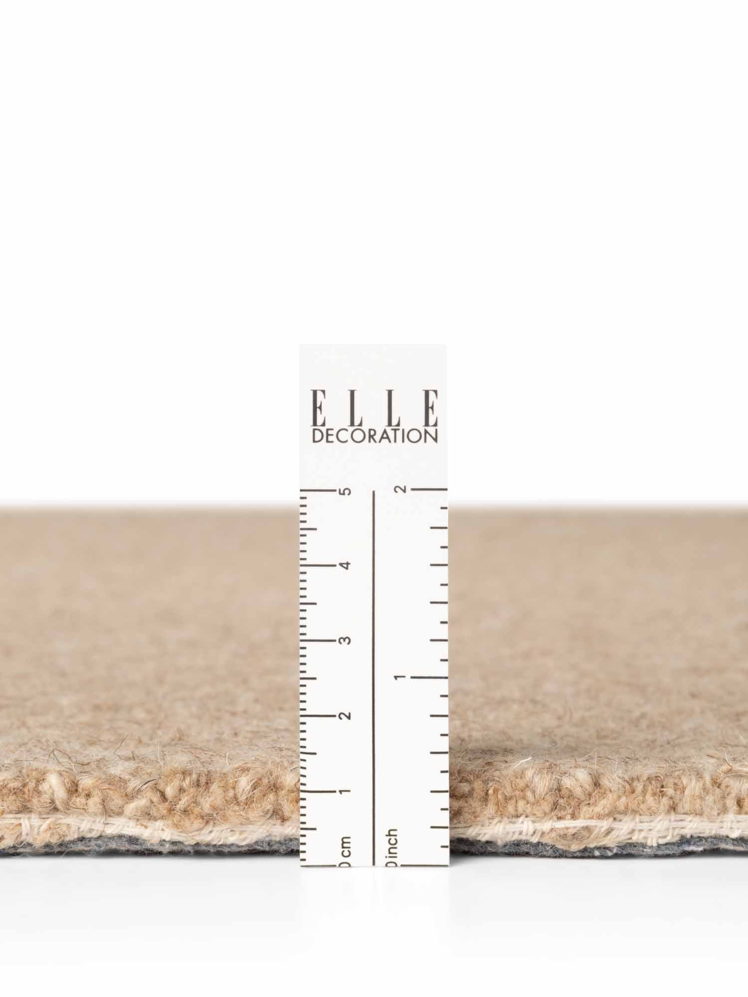 ELLE DECORATION PURISTIC FINE BOUCLE ULDTÆPPE, KNOTS NATURLIG BEIGE