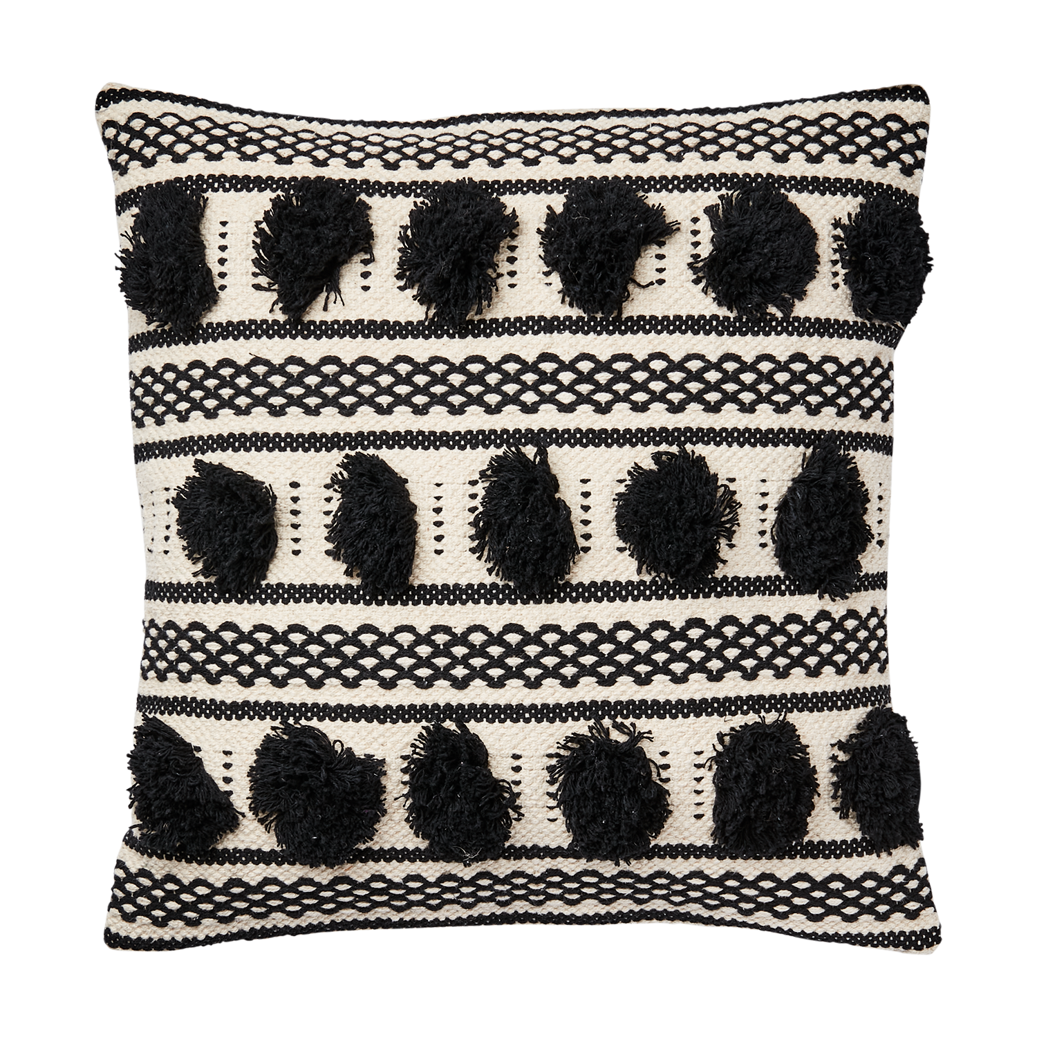 NINA PUDEBETRÆK, SORT-IVORY