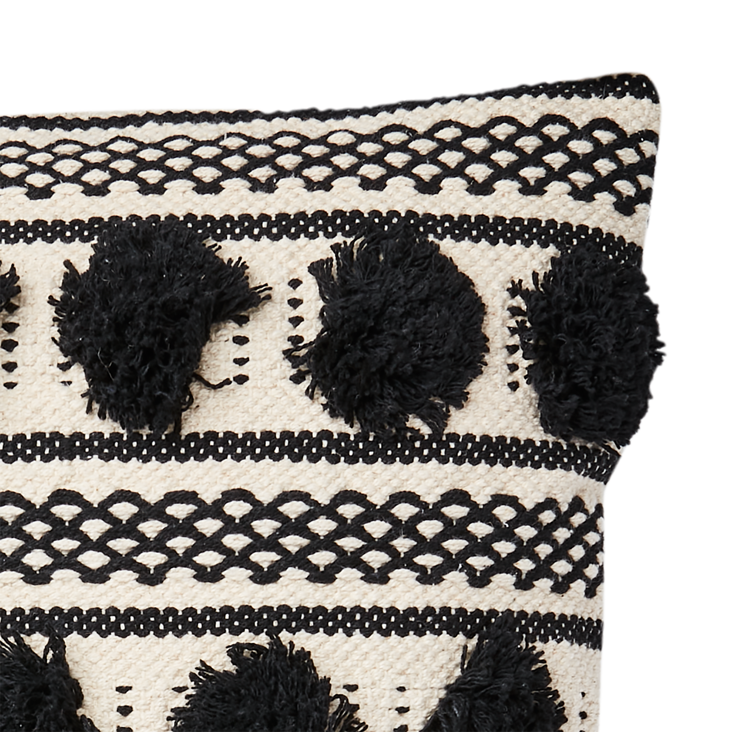 NINA PUDEBETRÆK, SORT-IVORY