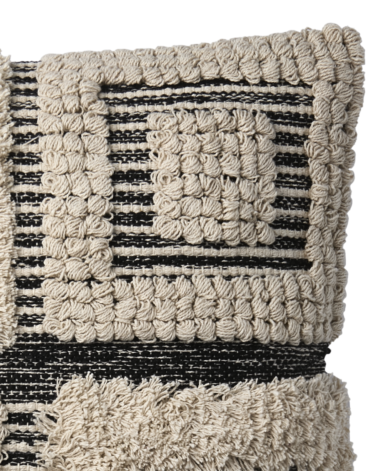 AMINA PUDEBETRÆK, OFF WHITE/SORT