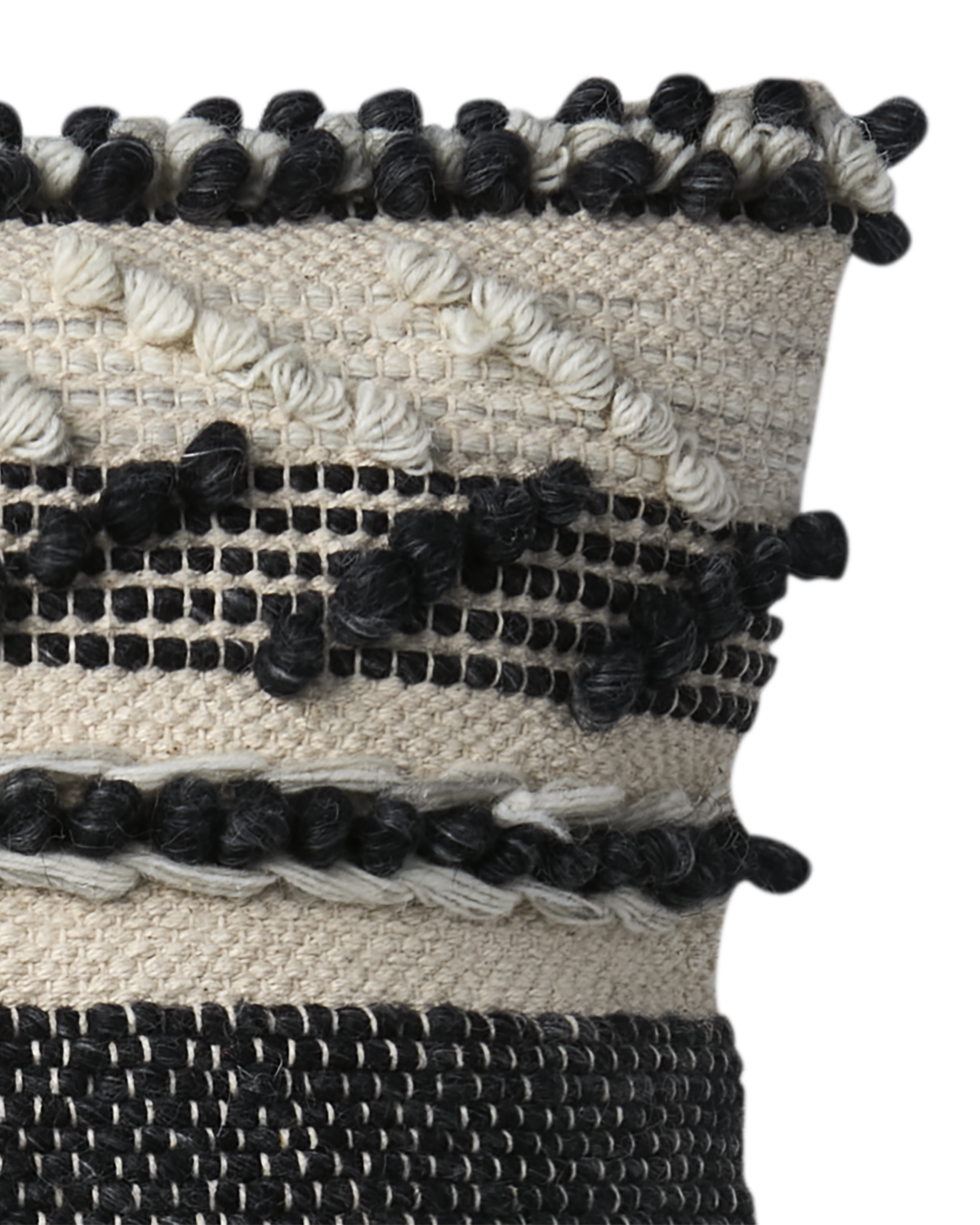 SIERRA PUDEBETRÆK, MØRKEGRÅ/HVID