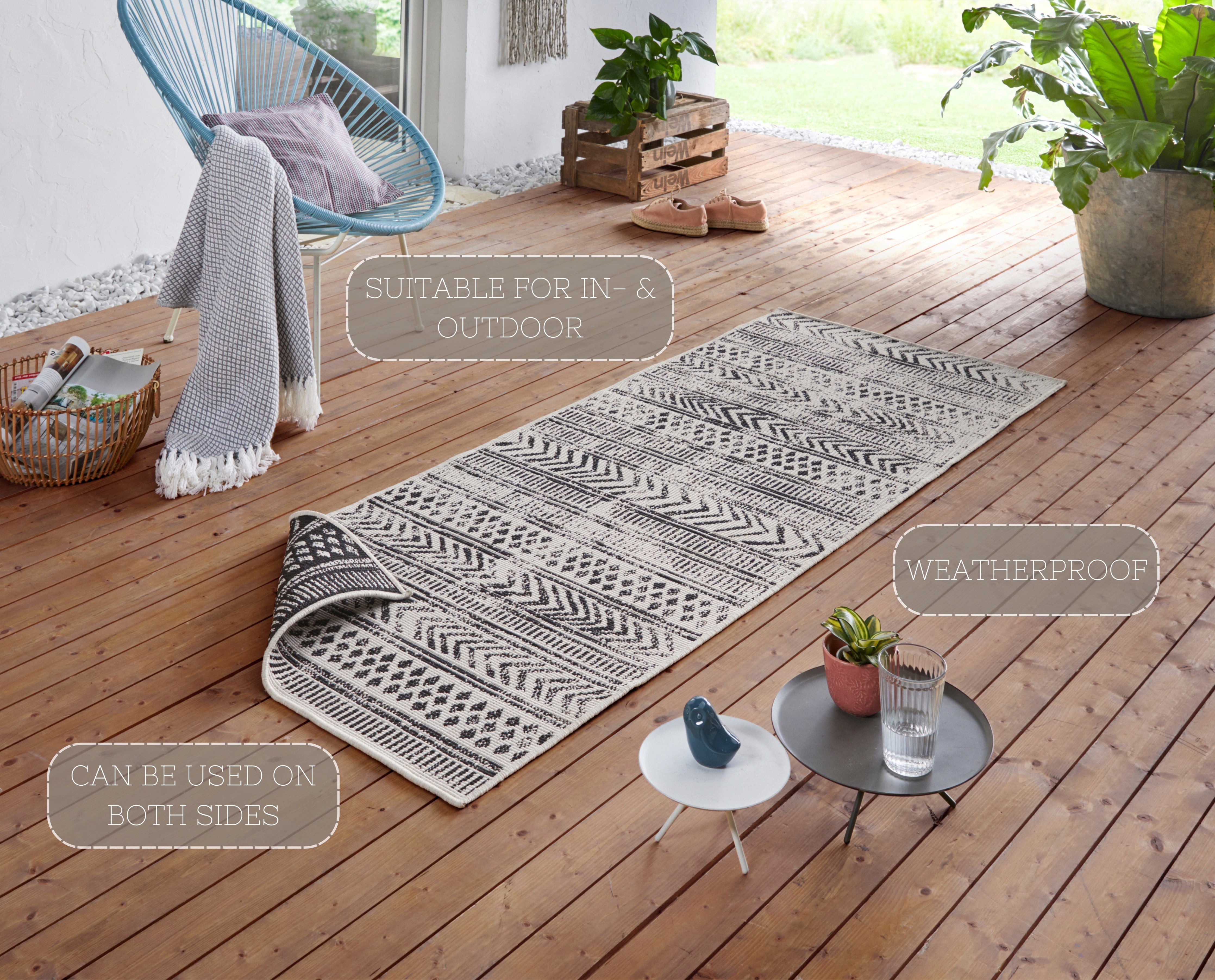 TWIN SUPREME TÆPPE, SORT-CREME 103860