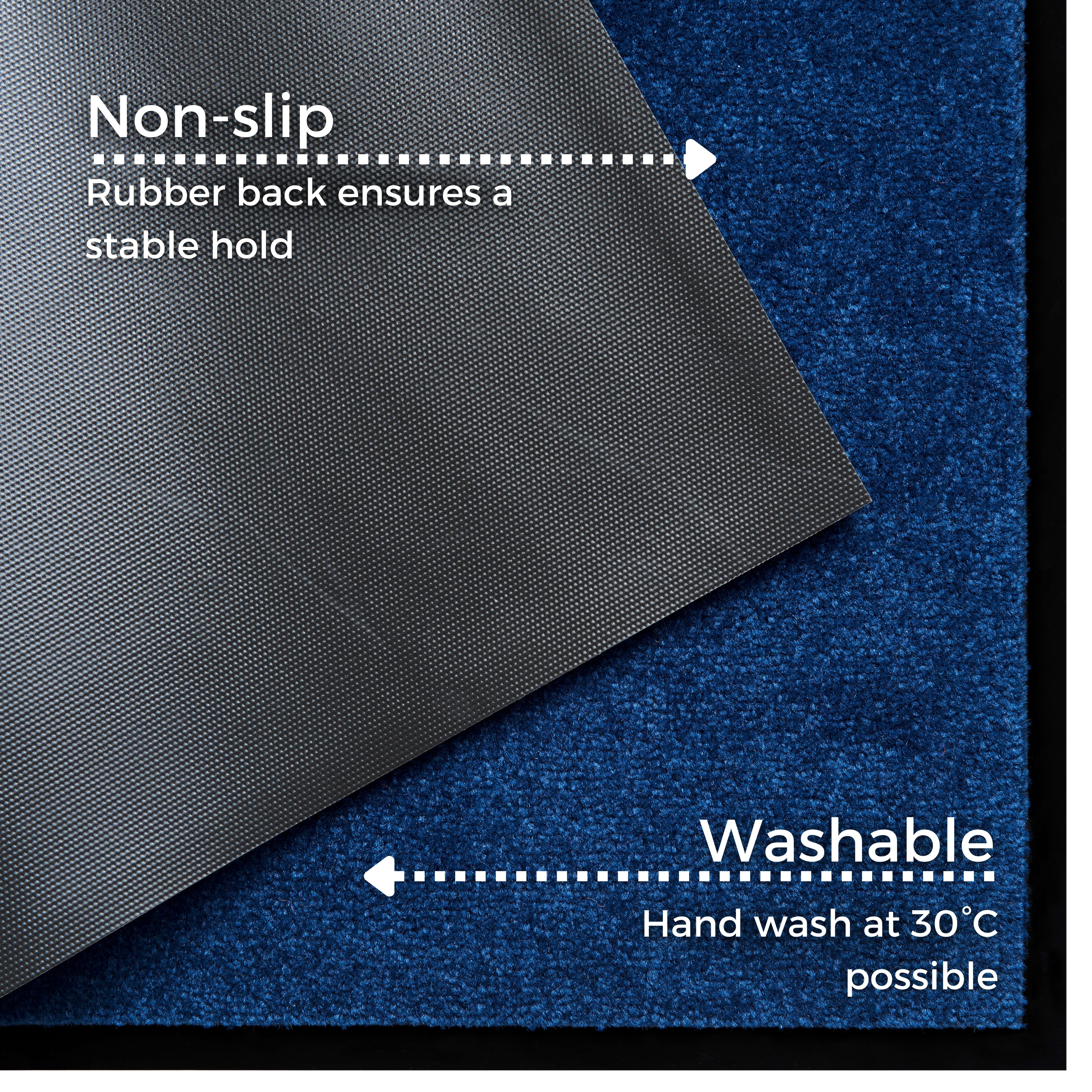 HANSE HOME DØRMÅTTE UNICOLORED, NAVY 104486