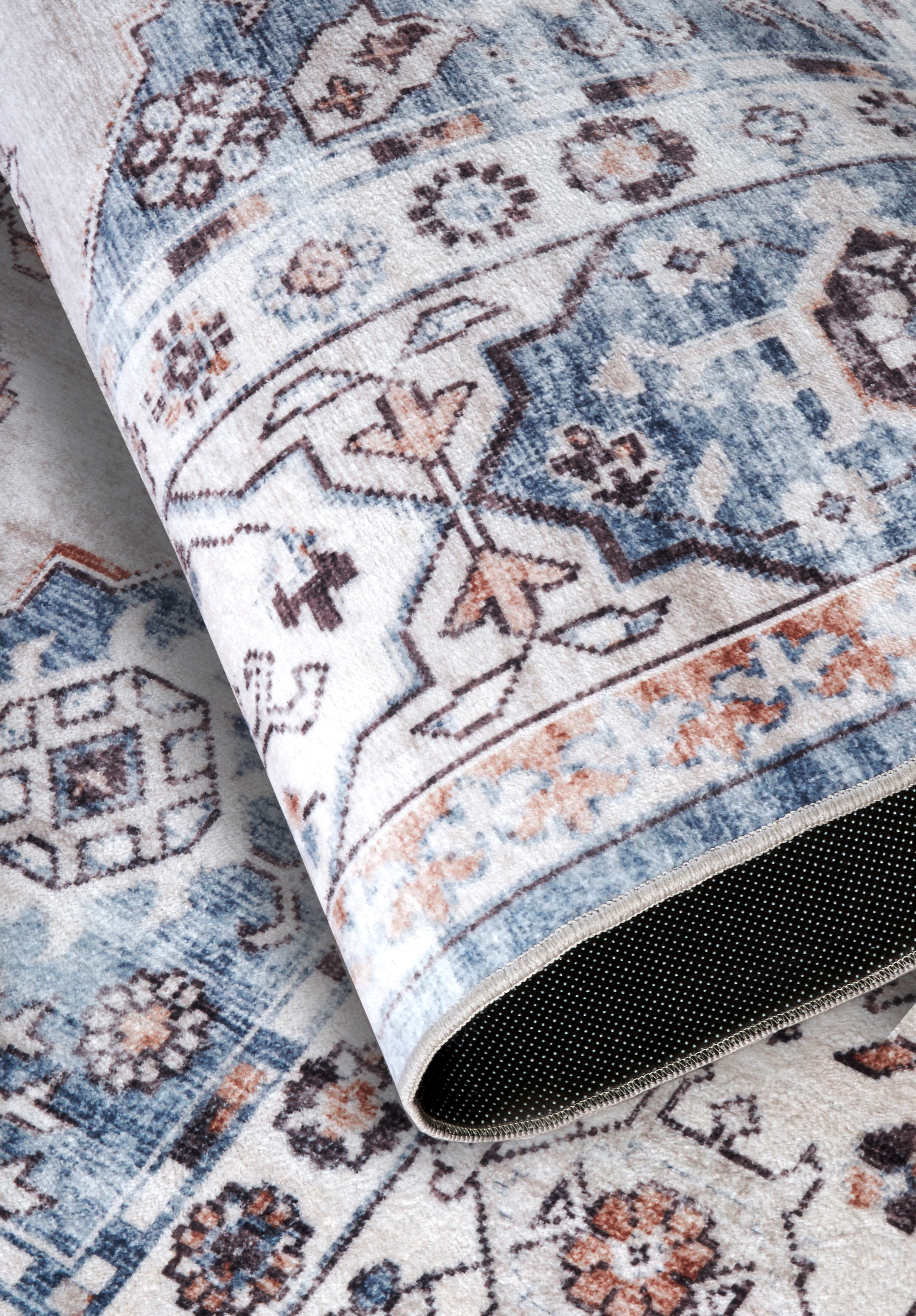 HANSE HOME ASYA TÆPPE BLÅ KOBBER - 106046