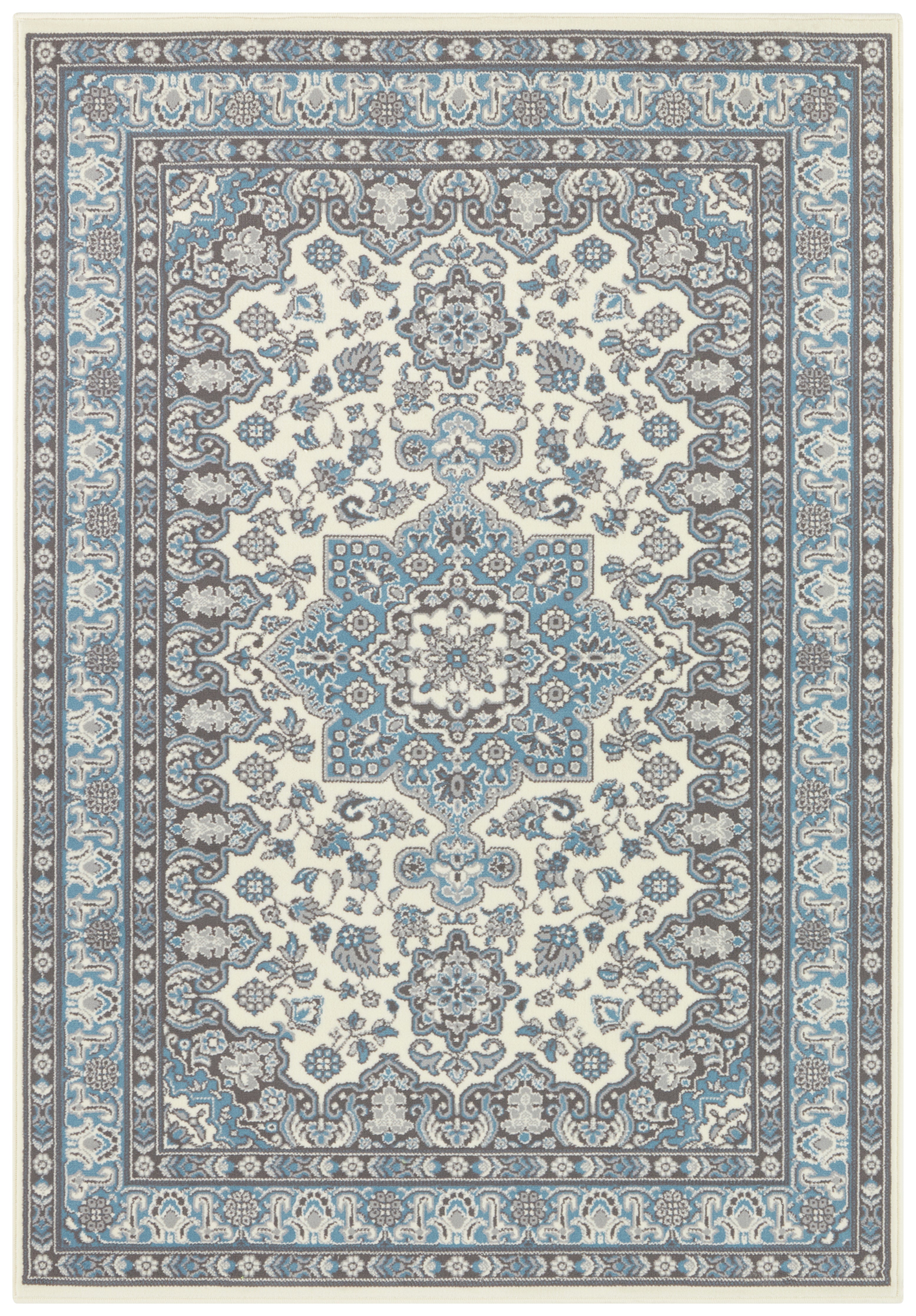 HANSE HOME MIRKAN TÆPPE, CREME-BLÅ 104442