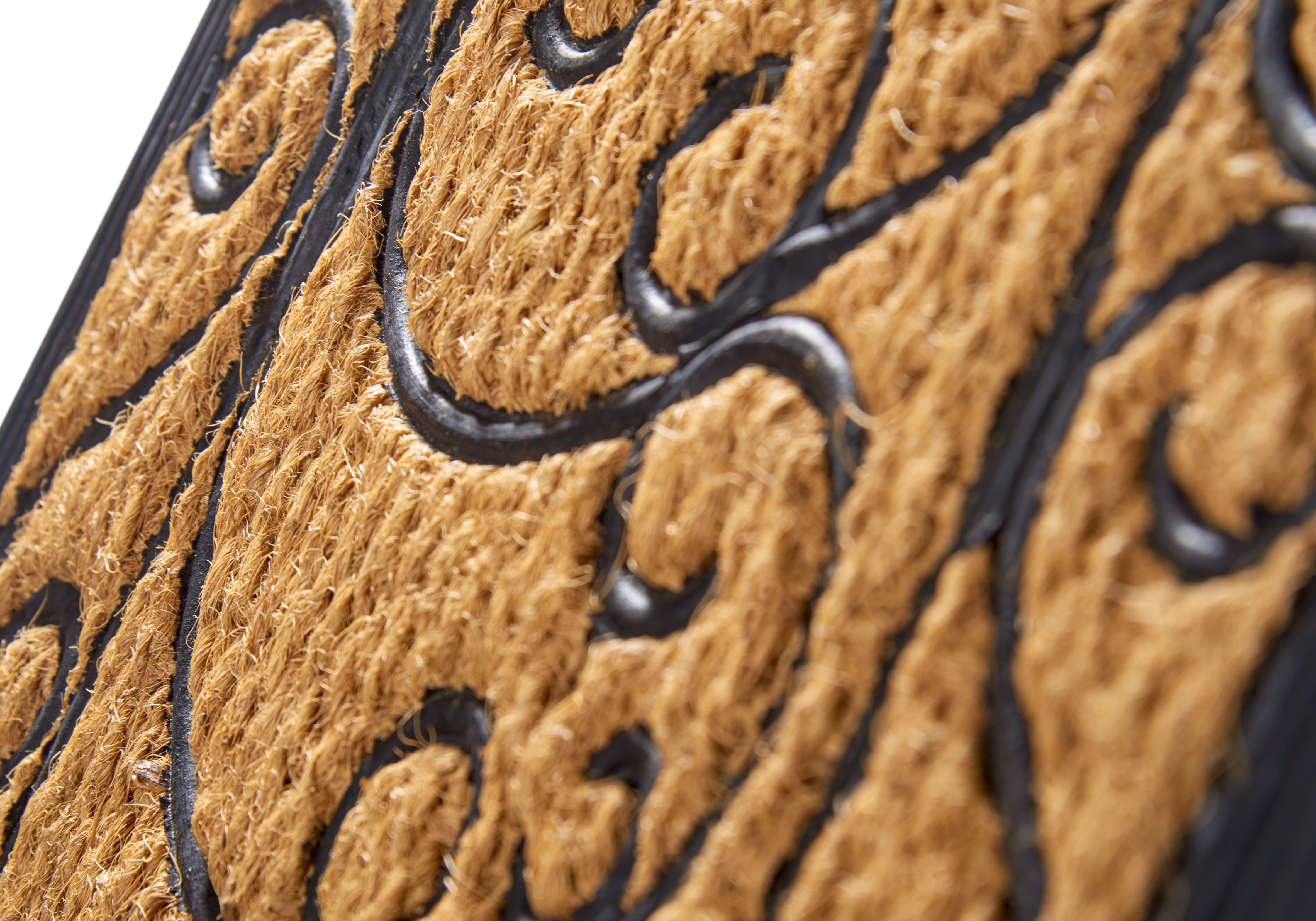 DØRMÅTTE GUMMI KOKOS - RECHTECKIG