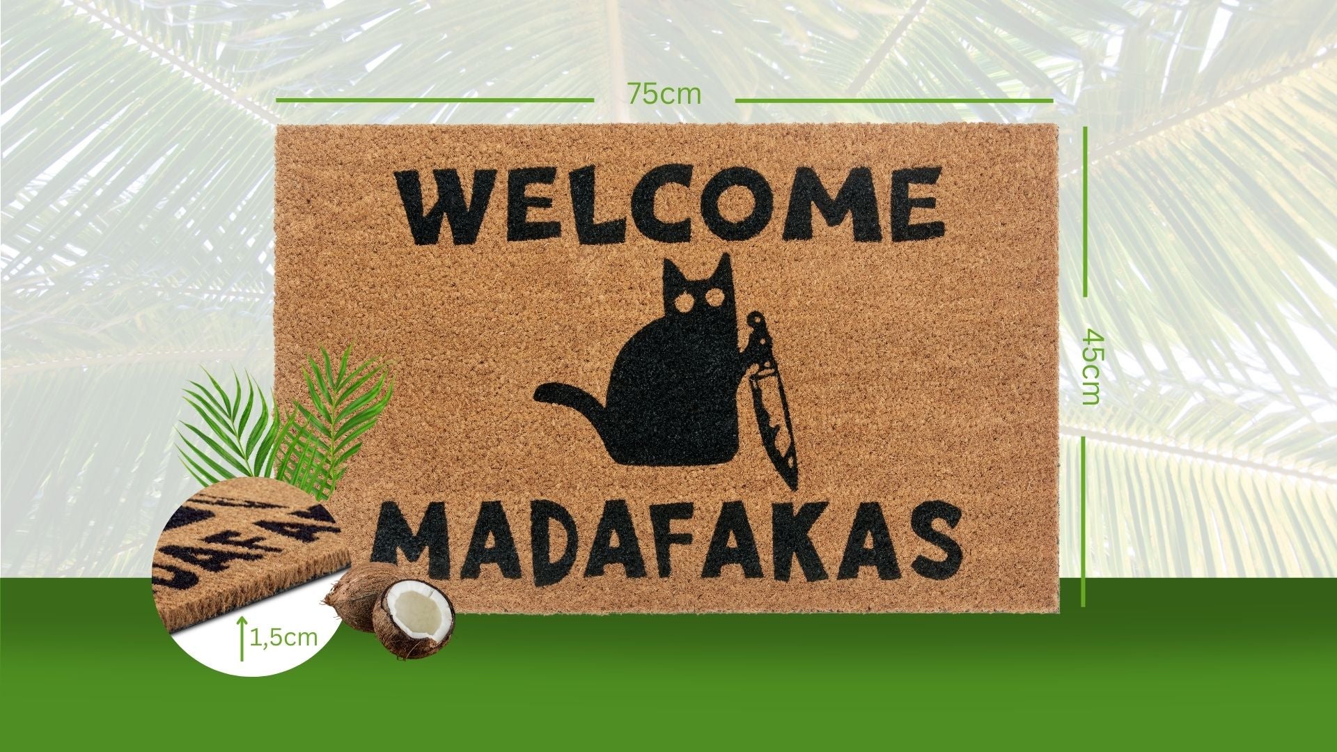 DØRMÅTTE KOKOS - WELCOME MADAFAKAS