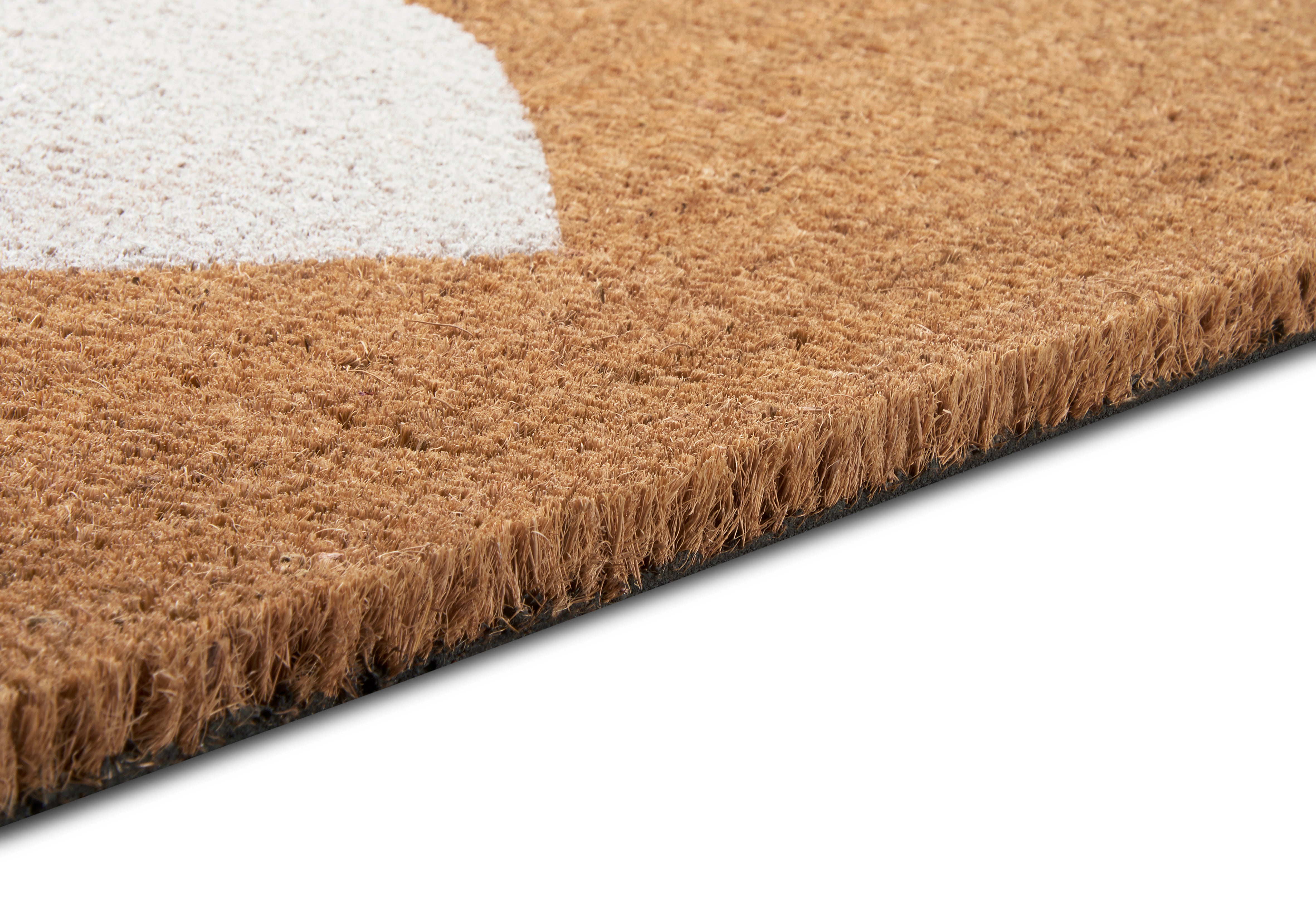 DØRMÅTTE KOKOS - HVIDT HJERTE