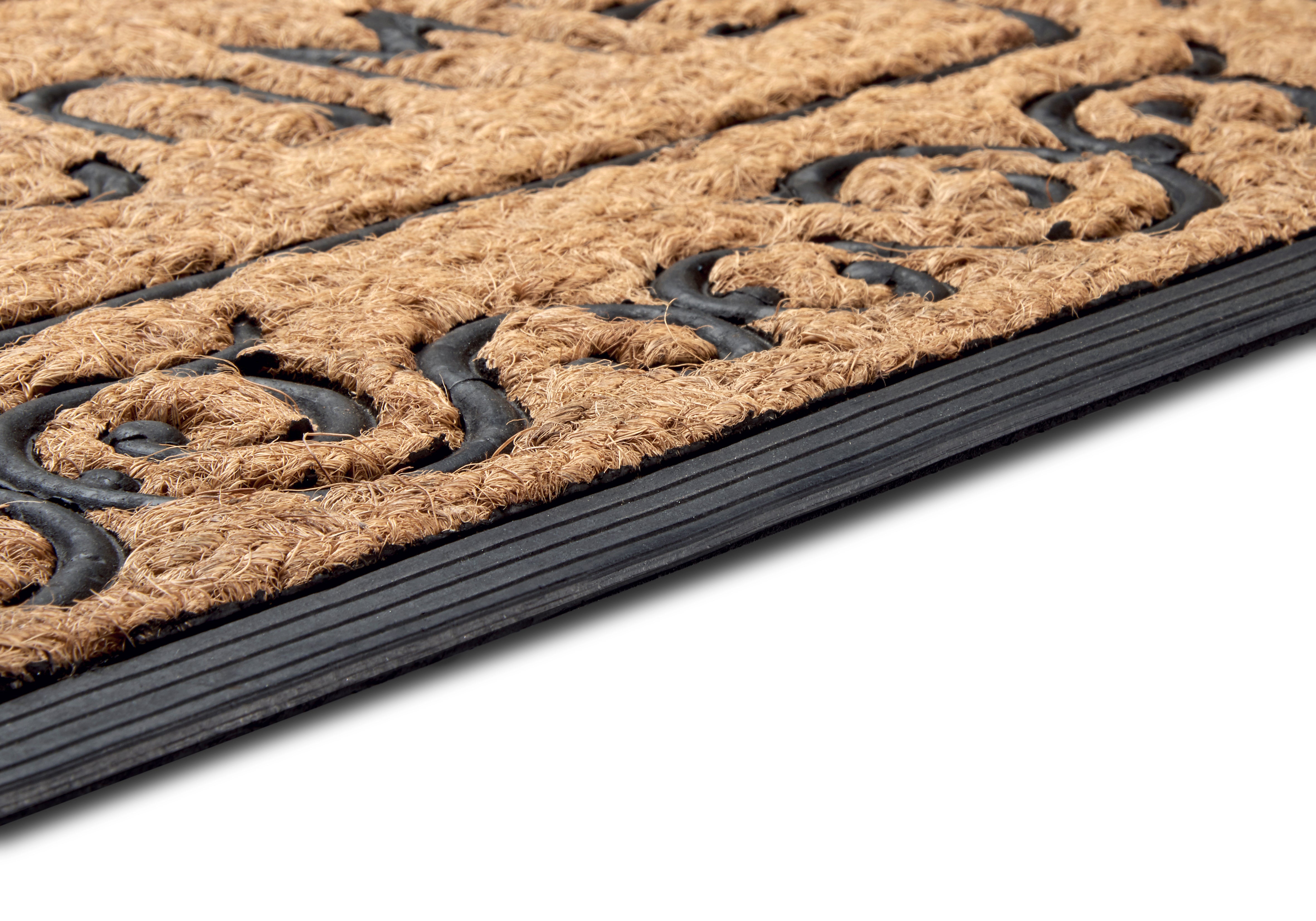 DØRMÅTTE GUMMI-KOKOS - WELCOME FLORAL