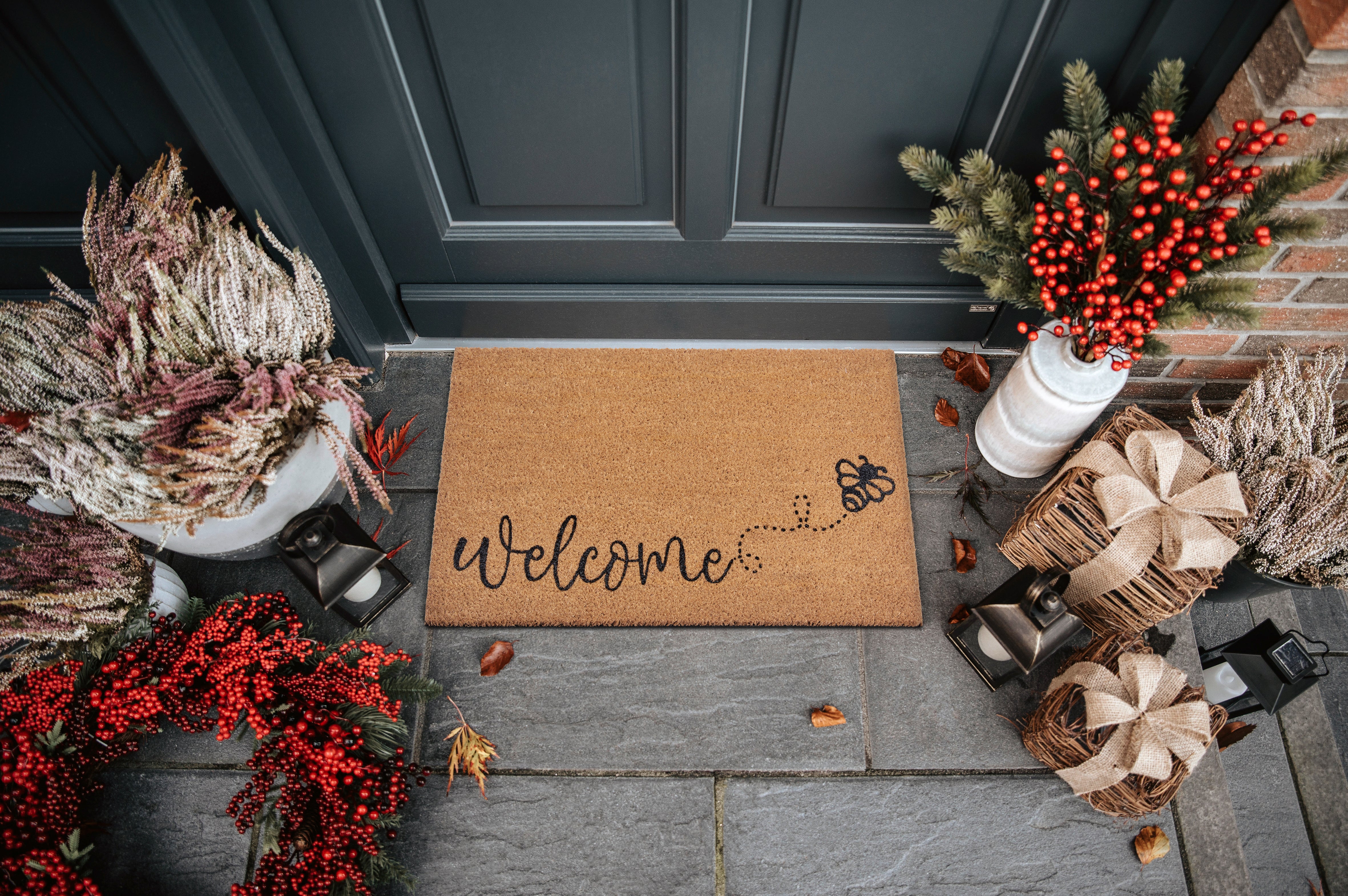 DØRMÅTTE KOKOS - BEE WELCOME