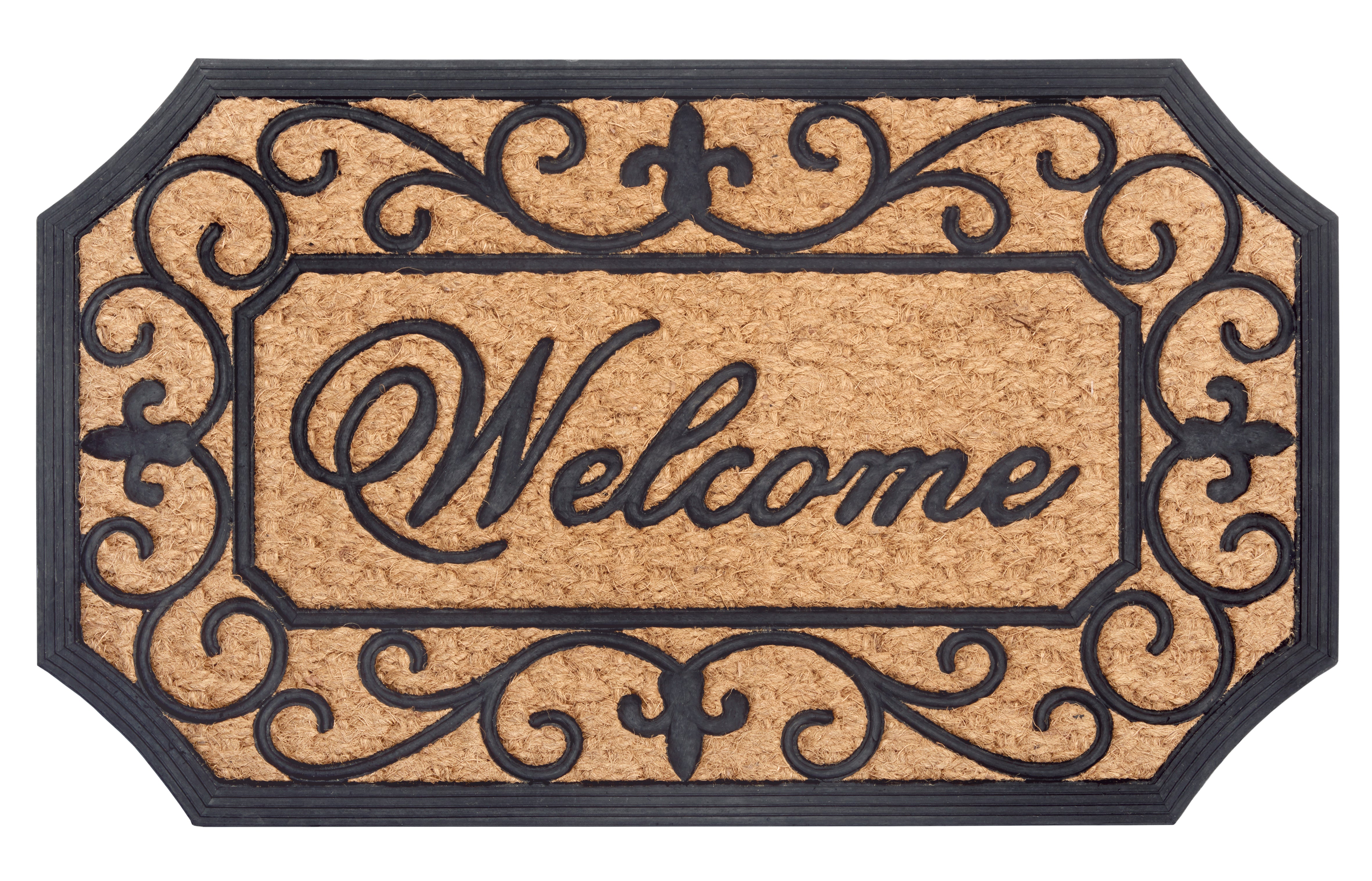 DØRMÅTTE GUMMI KOKOS - WELCOME ORNAMENT