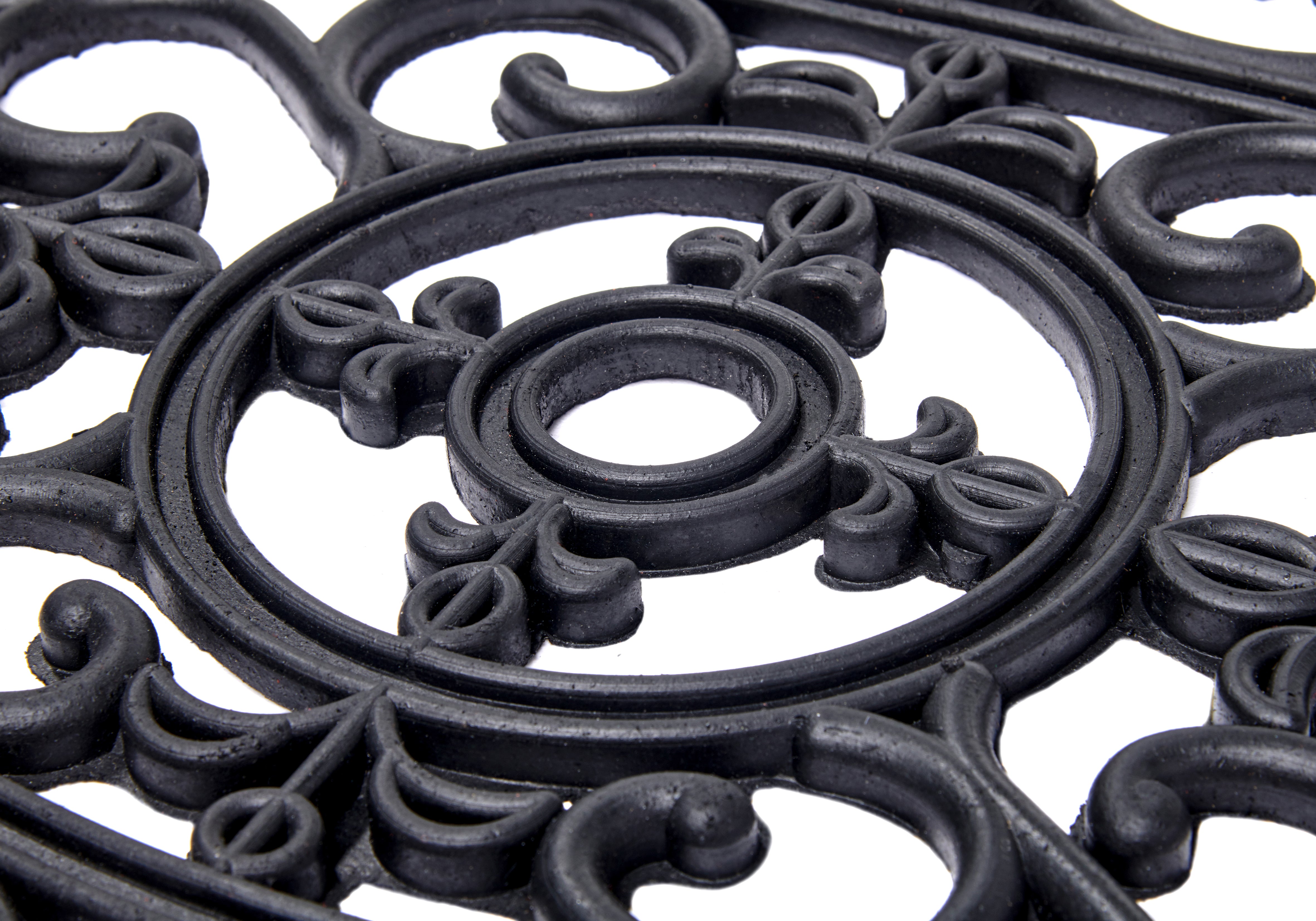 DØRMÅTTE GUMMI - SORT HALVMÅNE