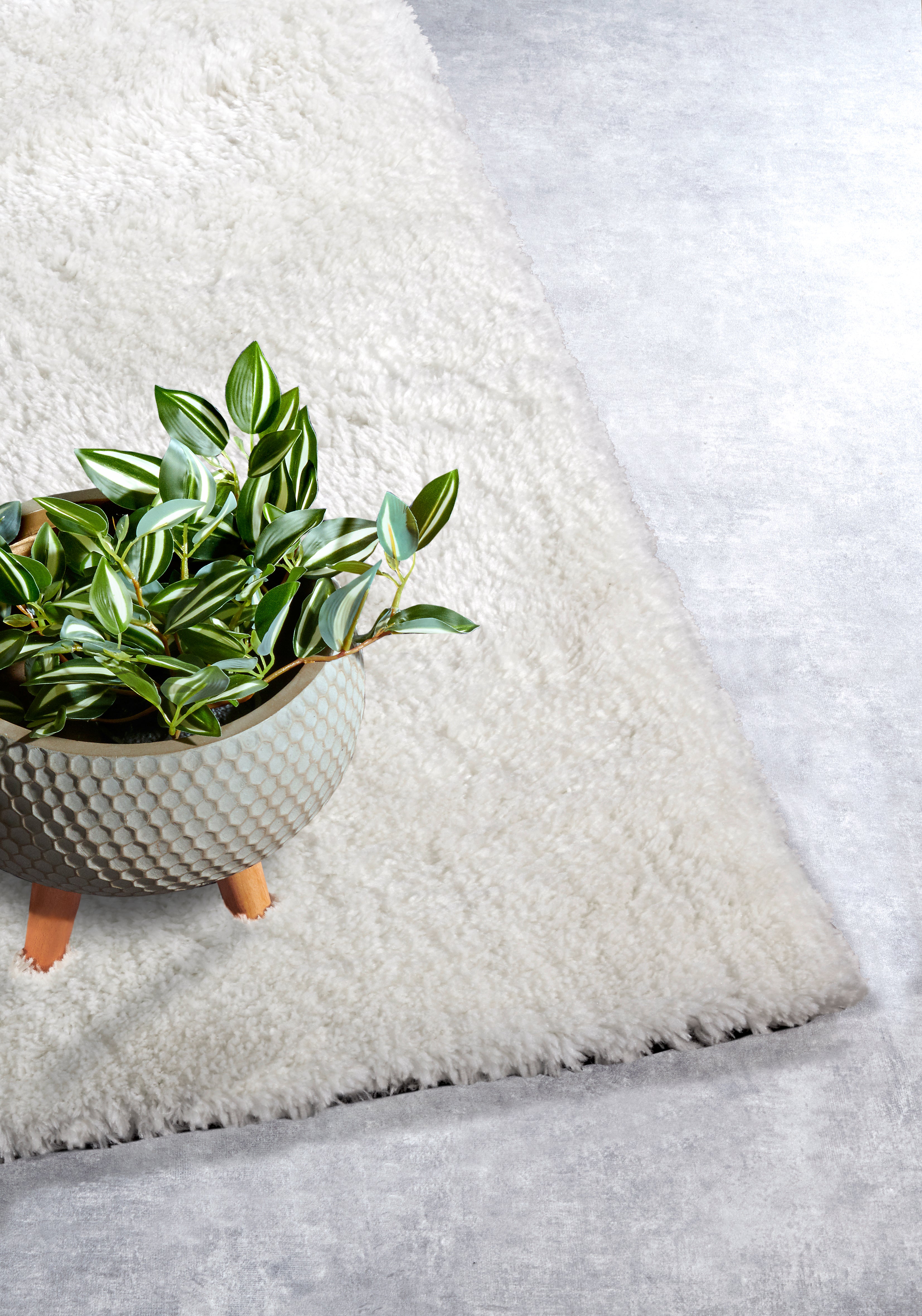 MYK OLAF TÆPPE ELFENBEN HVID - 106112