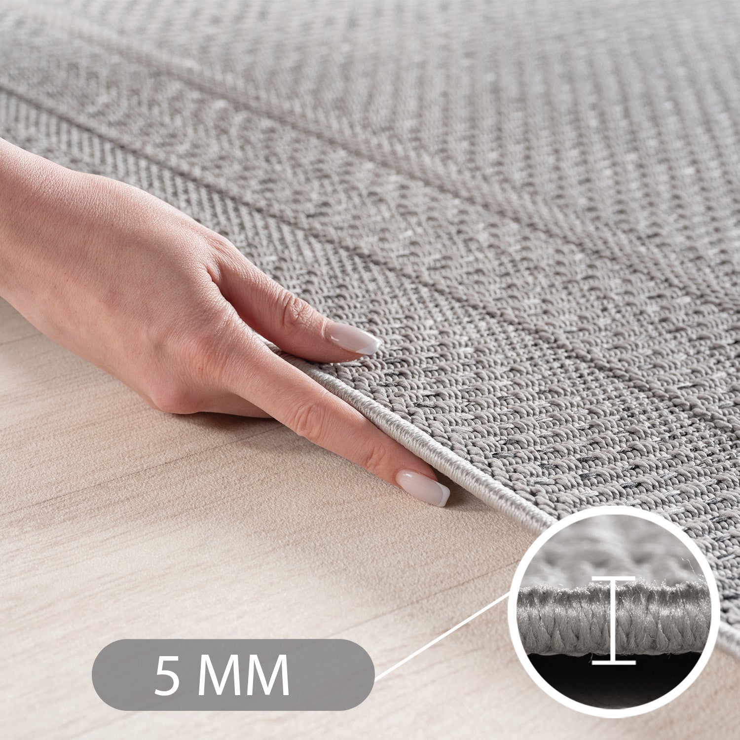 DELTA UDENDØRS TÆPPE, 1304 GRÅ