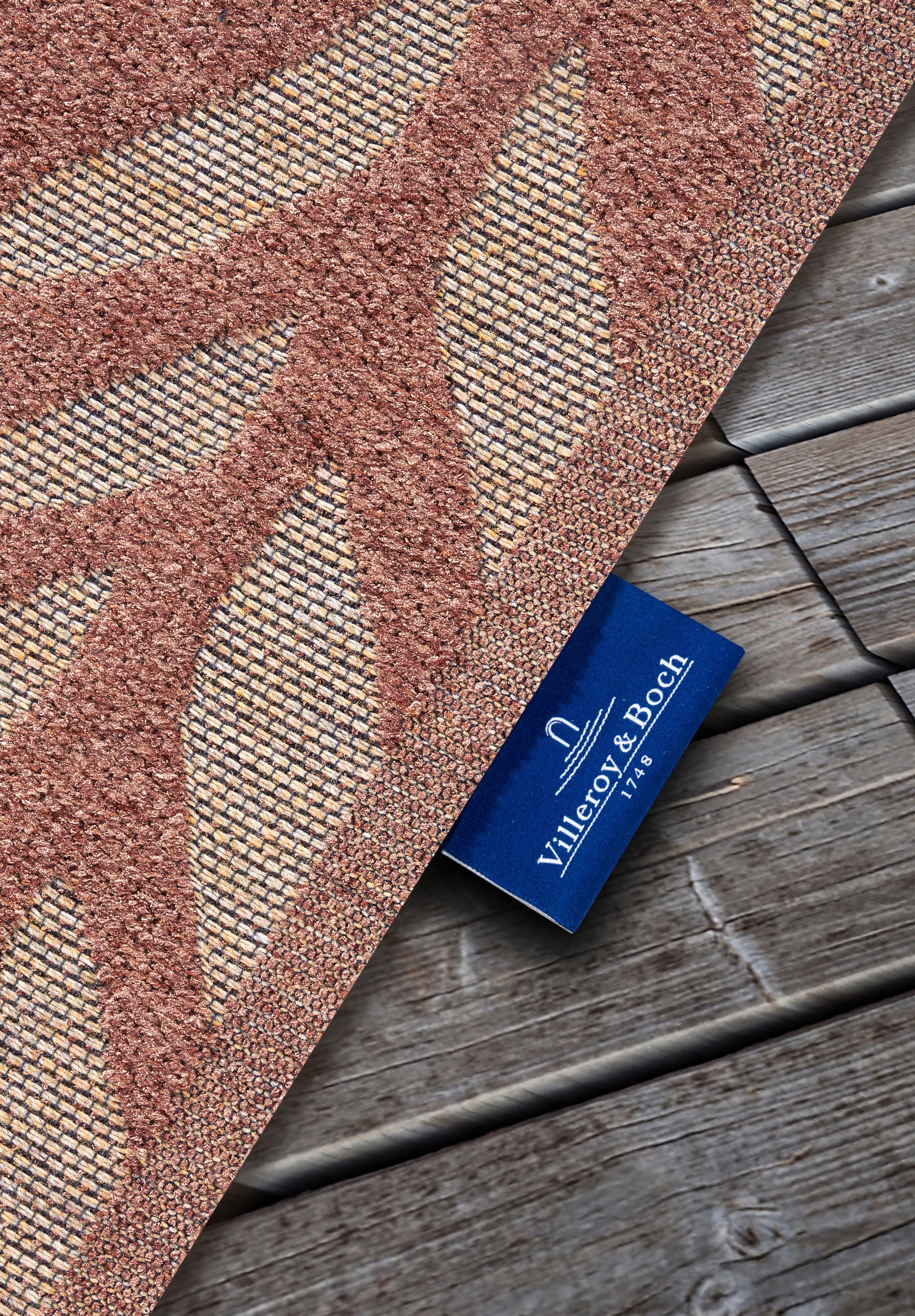 VILLEROY & BOCH 106153 IND- OG UDENDØRS TÆPPE, GEORGETTE  NATUR-BEIGE