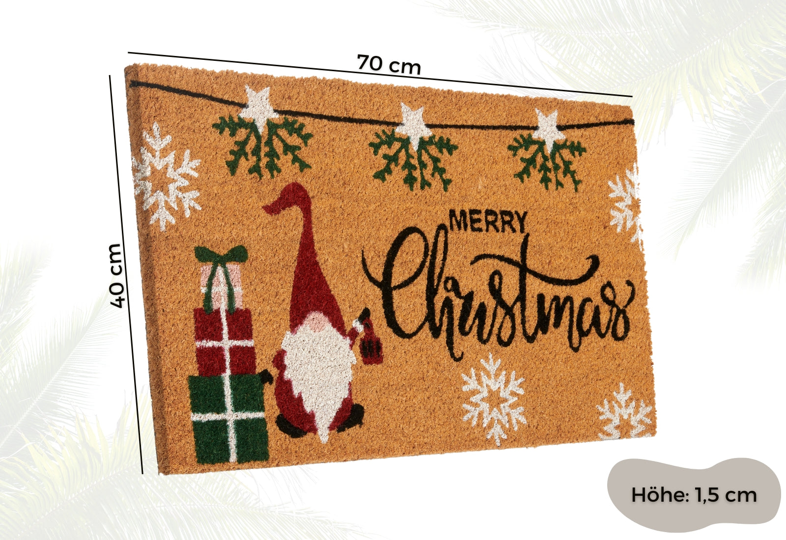 DØRMÅTTE KOKOS -  MERRY CHRISTMAS 106194