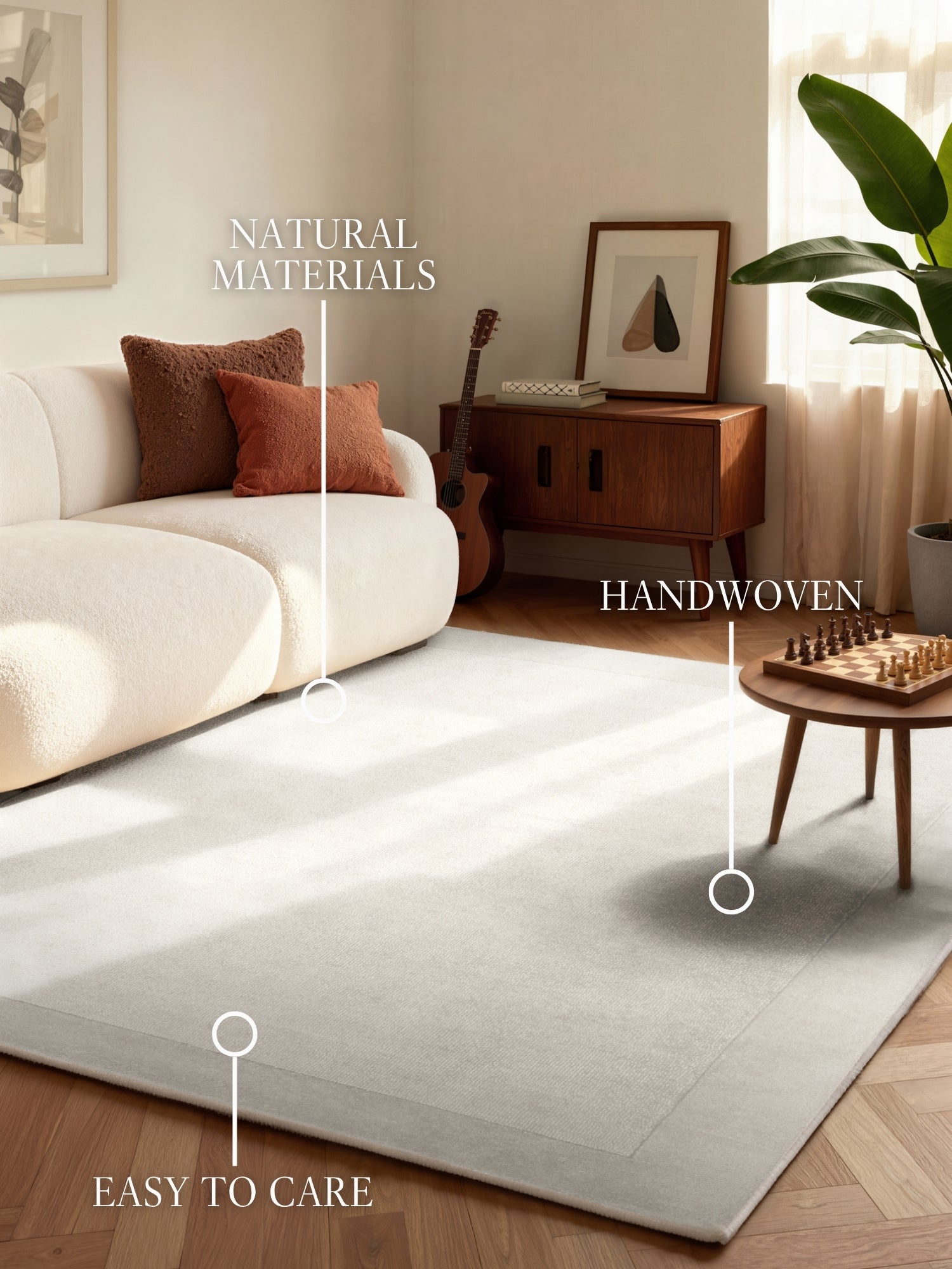 VILLEROY & BOCH 1812 ULDTÆPPE KARI, NATURLIG-CREME