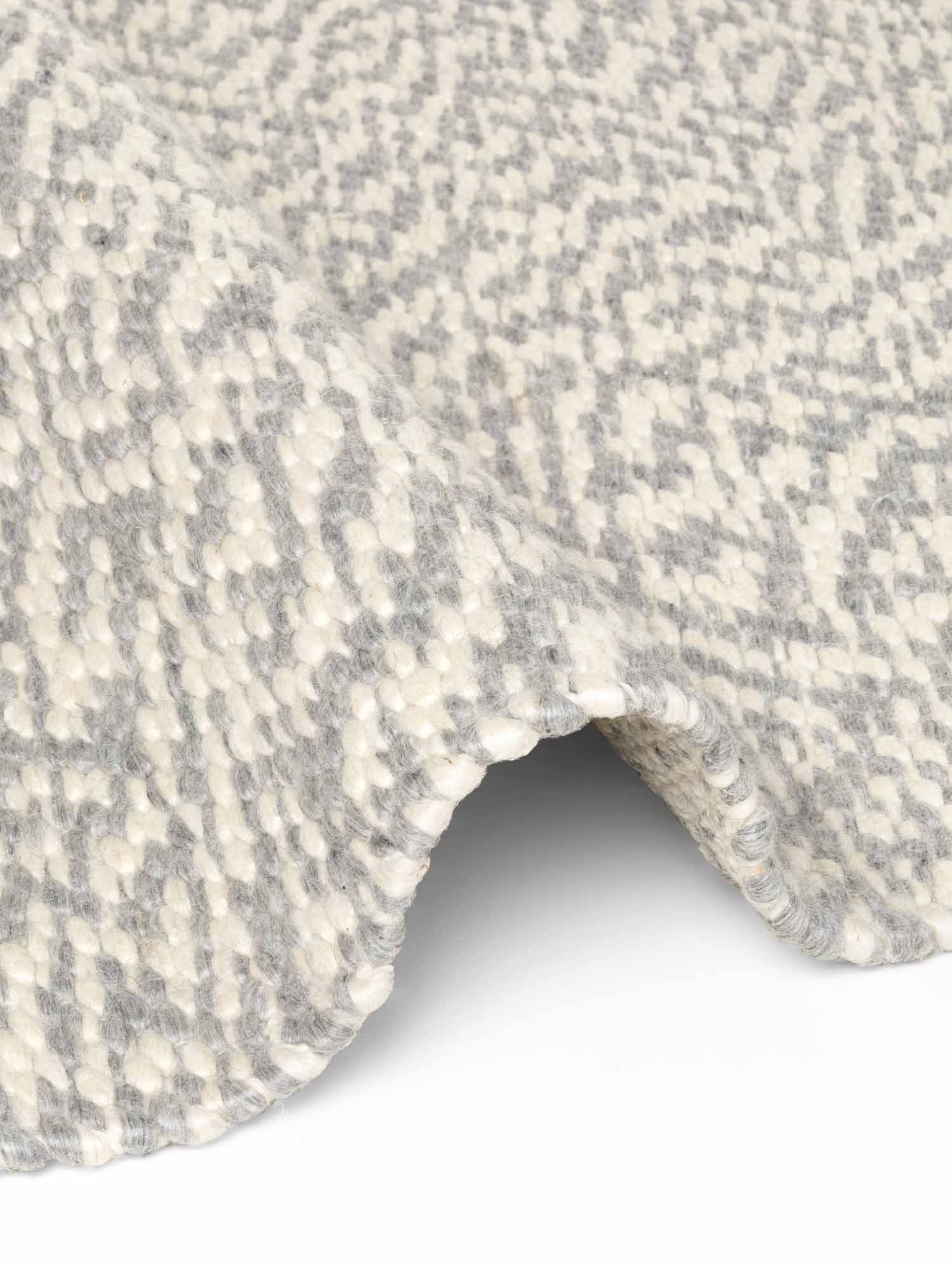 ELLE DECORATION LYON ULDTÆPPE, BEANS NATURLIG CREME GRÅ