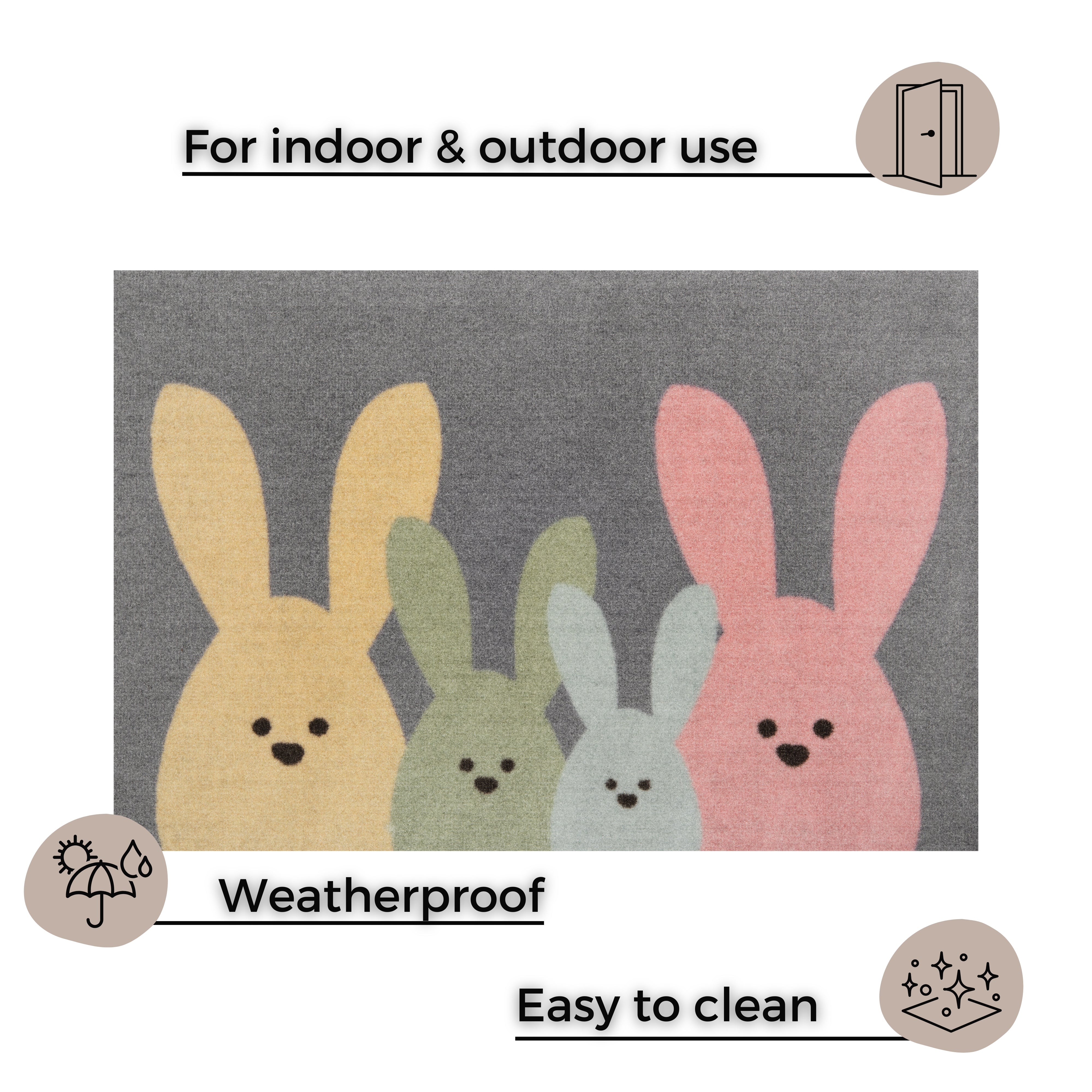 PRINTY MÅTTE NINUS, GRÅ-FLERFARVET 104452