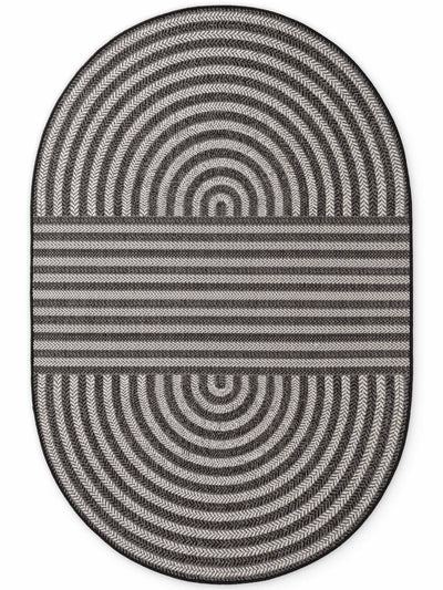 TED BAKER HARINGEY FLADVÆVET TÆPPE, WOODFIELD SORT HVID