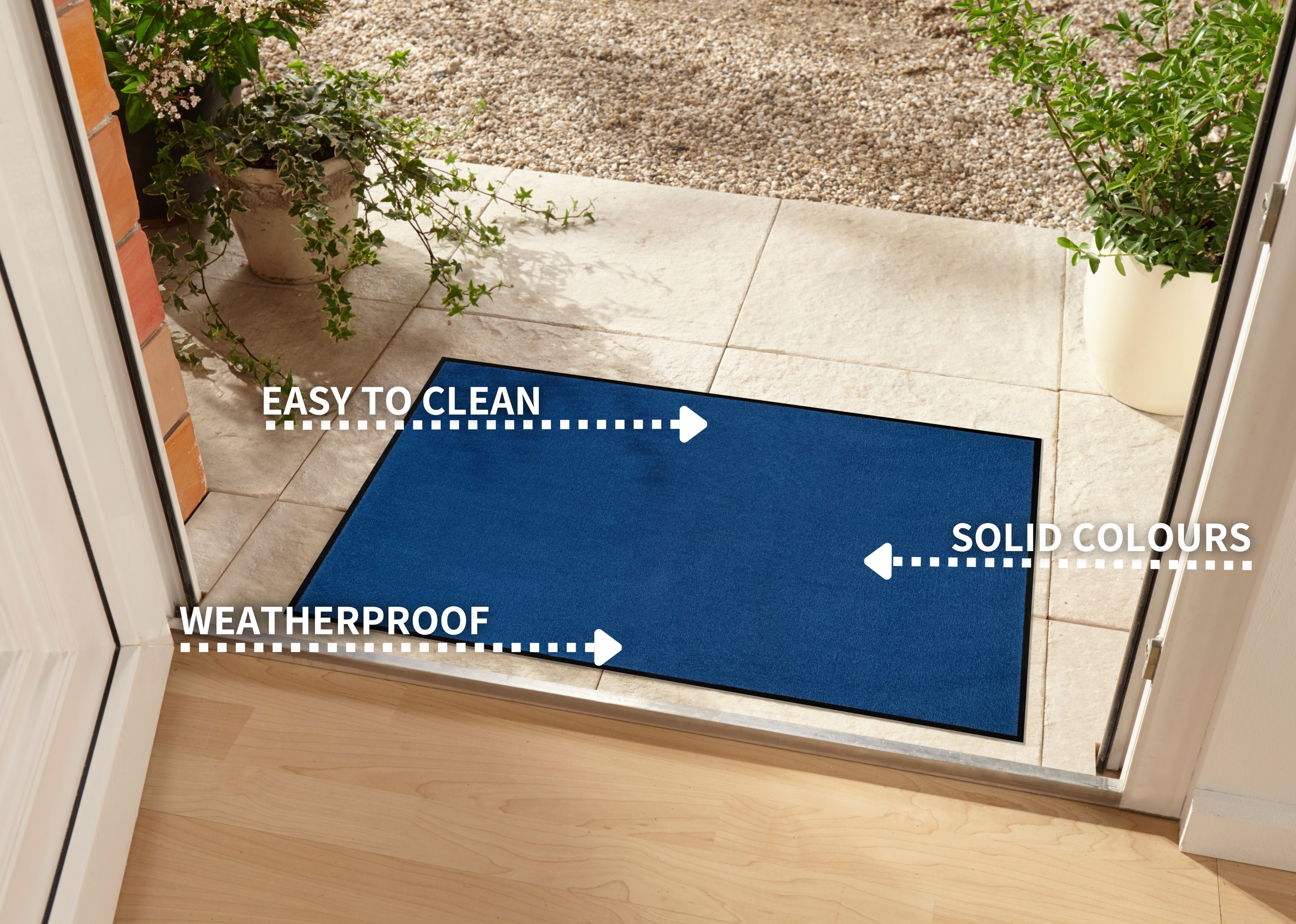 HANSE HOME DØRMÅTTE UNICOLORED, NAVY 104486