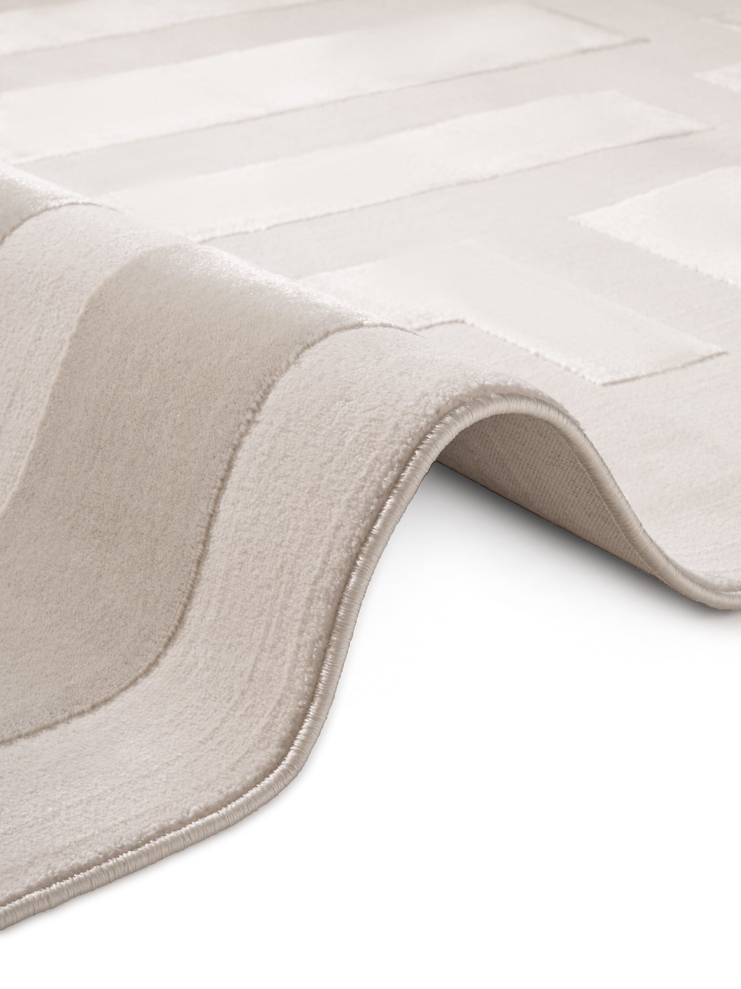 PEARLES MODERNE TÆPPE, CREME-GRÅ 106188