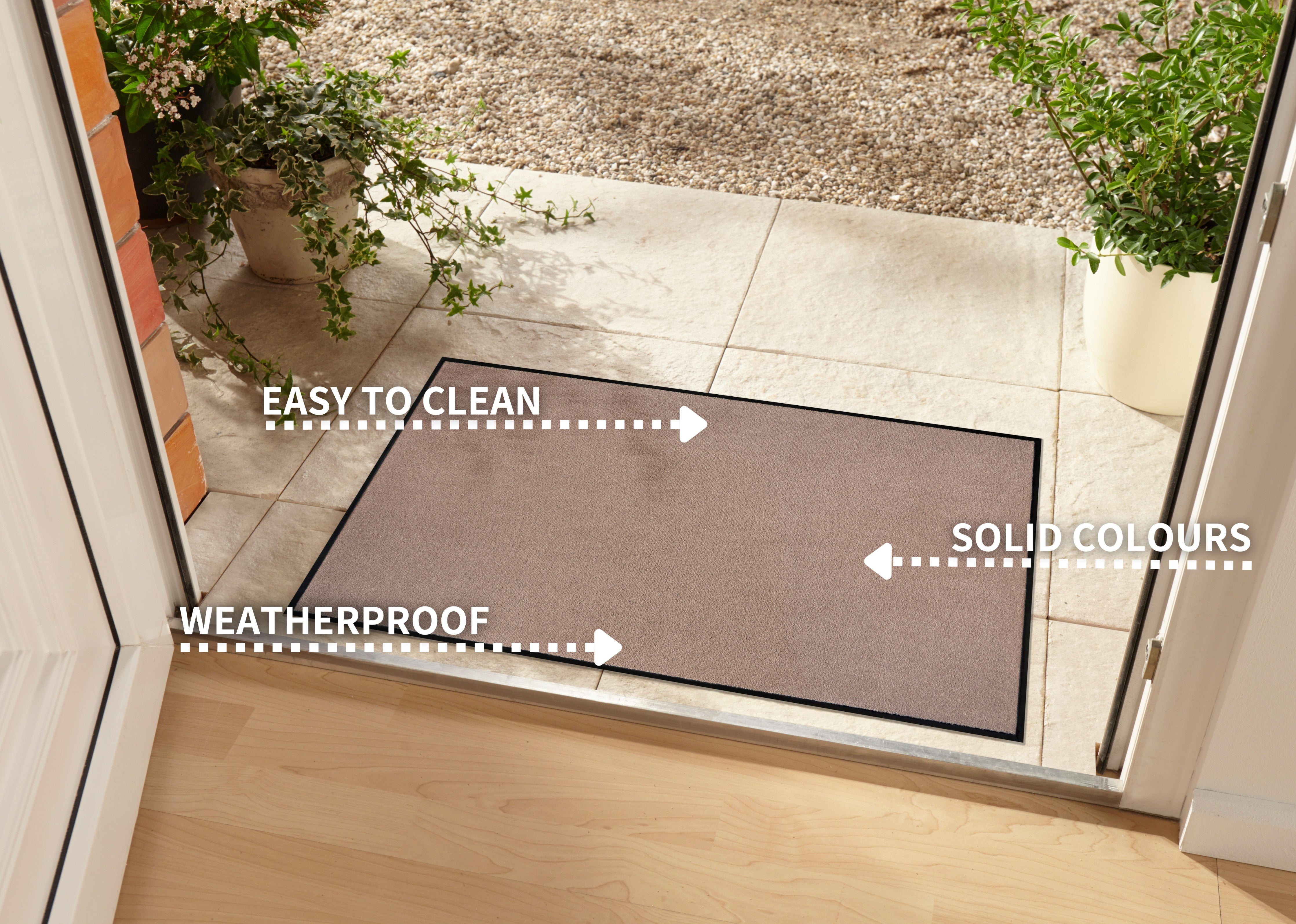 HANSE HOME DØRMÅTTE UNICOLORED, BEIGE 104485