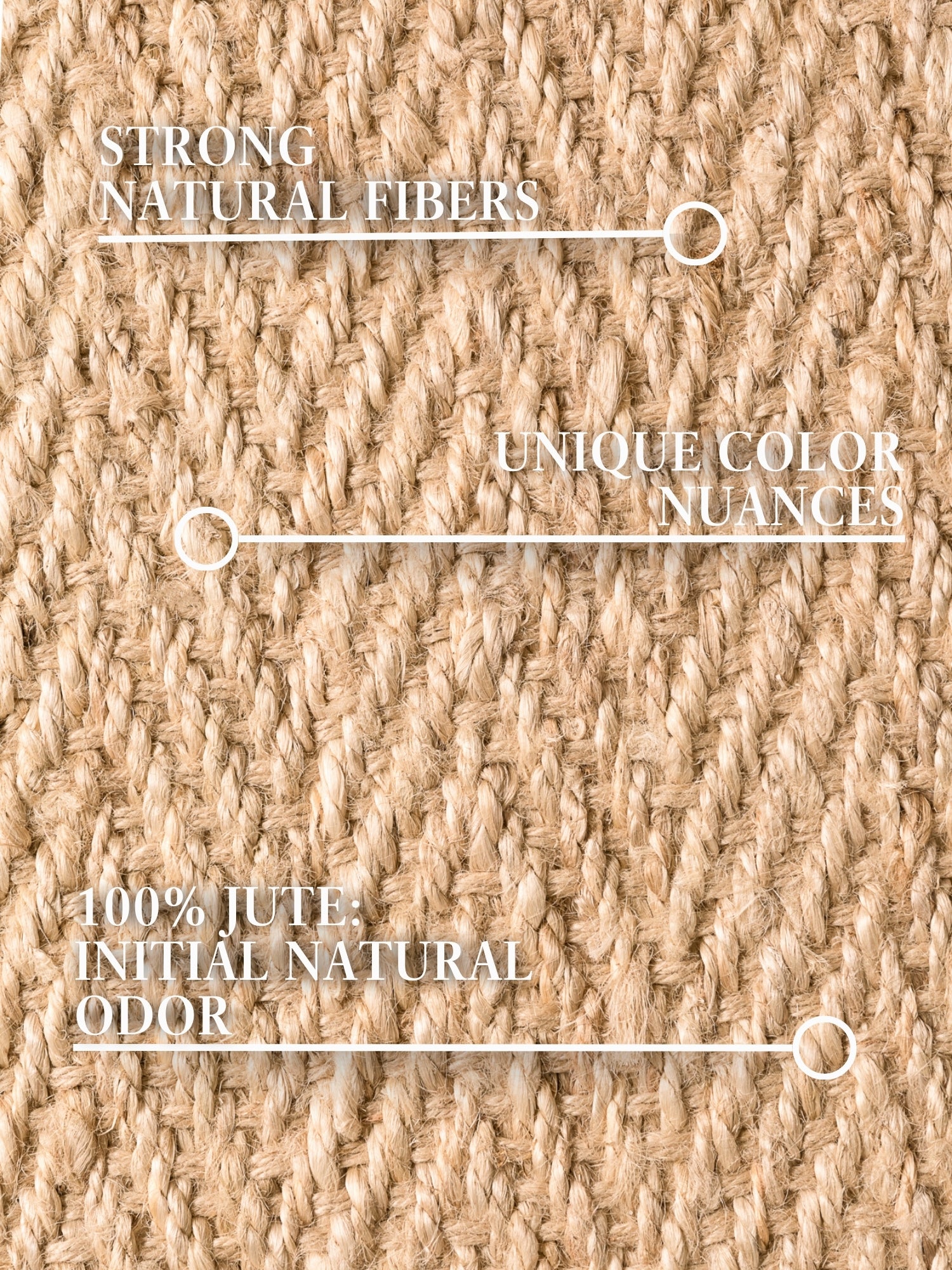 VILLEROY & BOCH 1851 JUTE TÆPPE MIRABELLE, NATURLIG GYLDEN