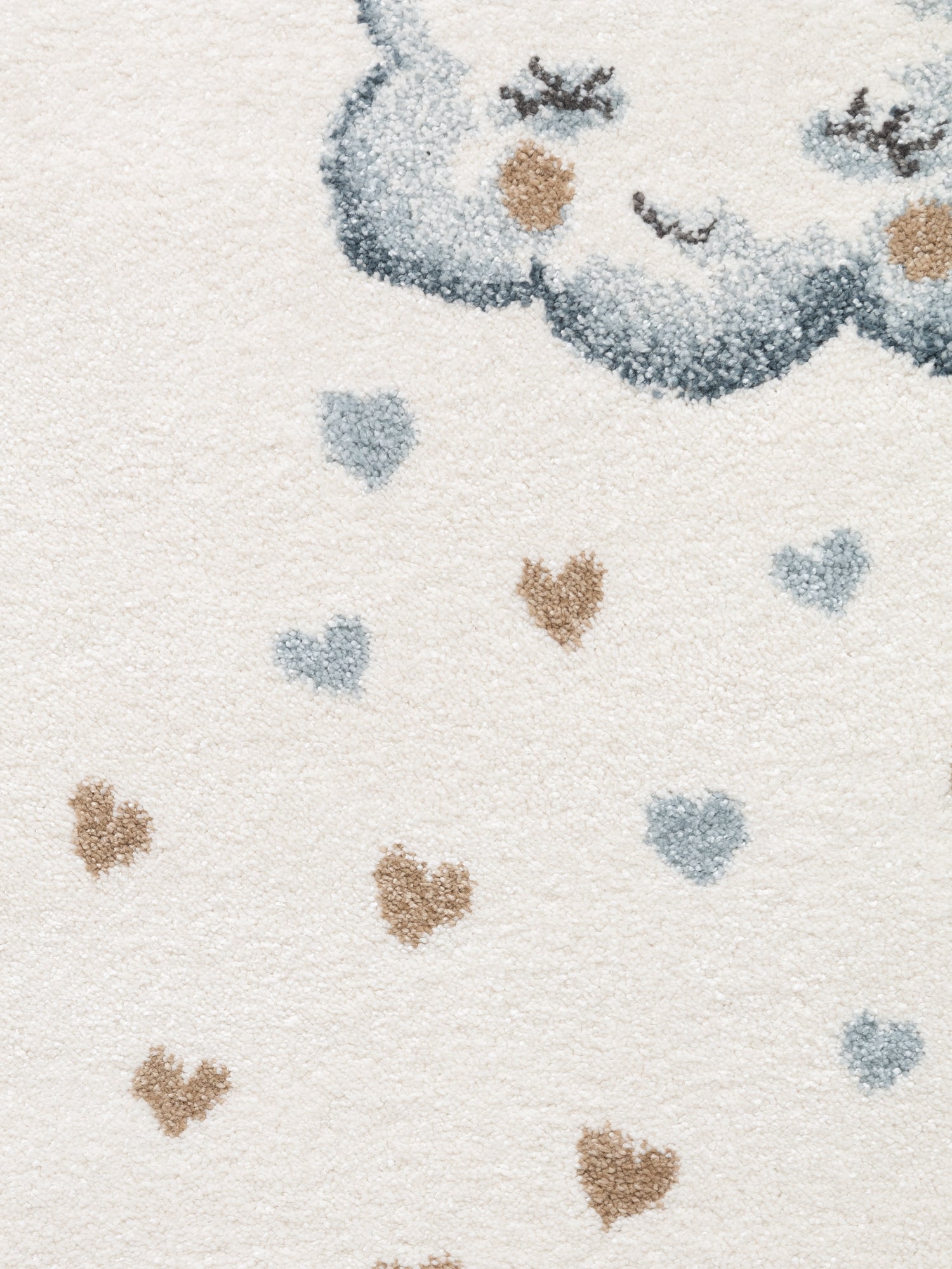 VILLEROY & BOCH BOHO KIDS BØRNETÆPPE RUNDT - ELEFANT REGNBUE, CREME MULTI 106304