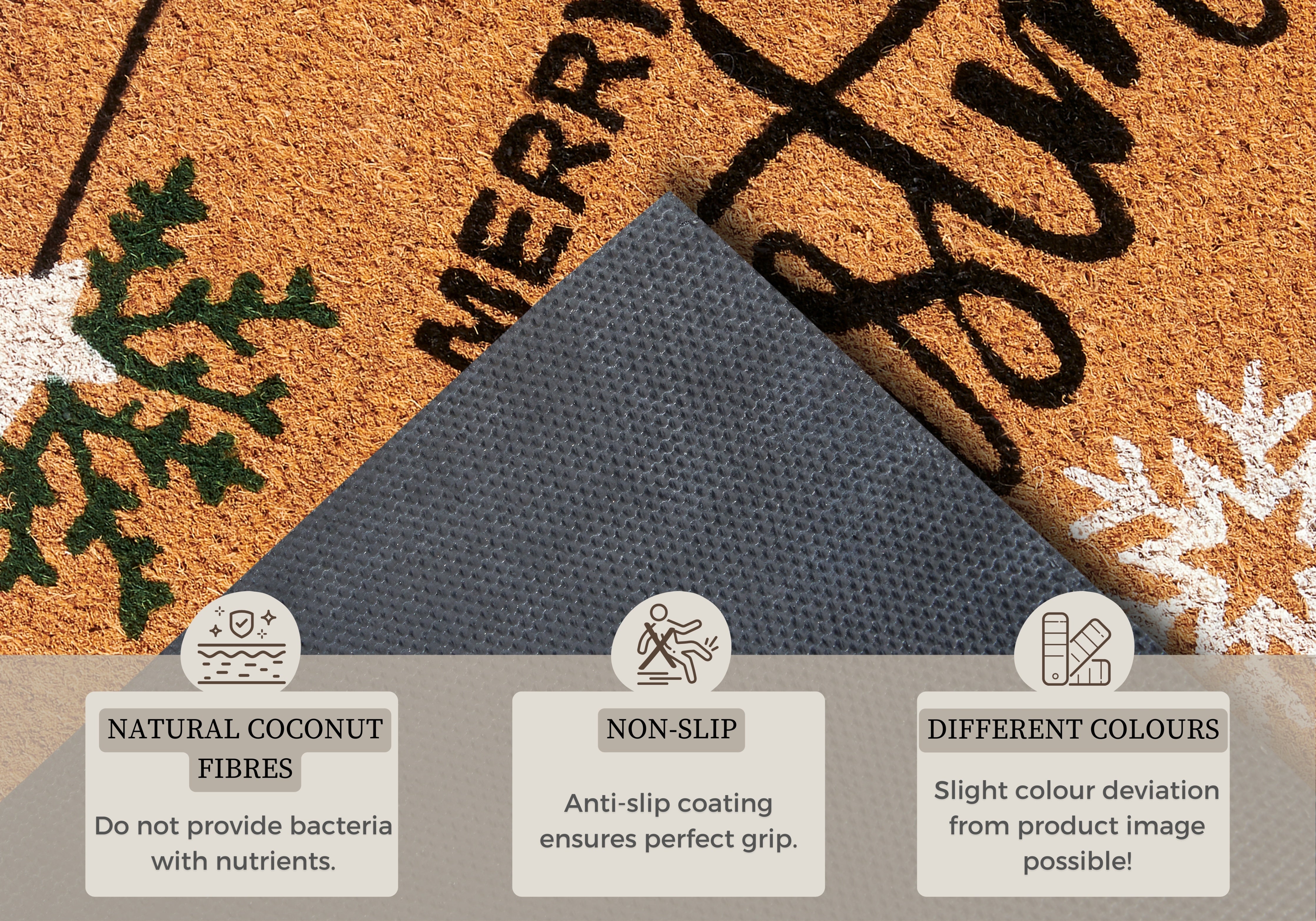 DØRMÅTTE KOKOS -  MERRY CHRISTMAS 106194