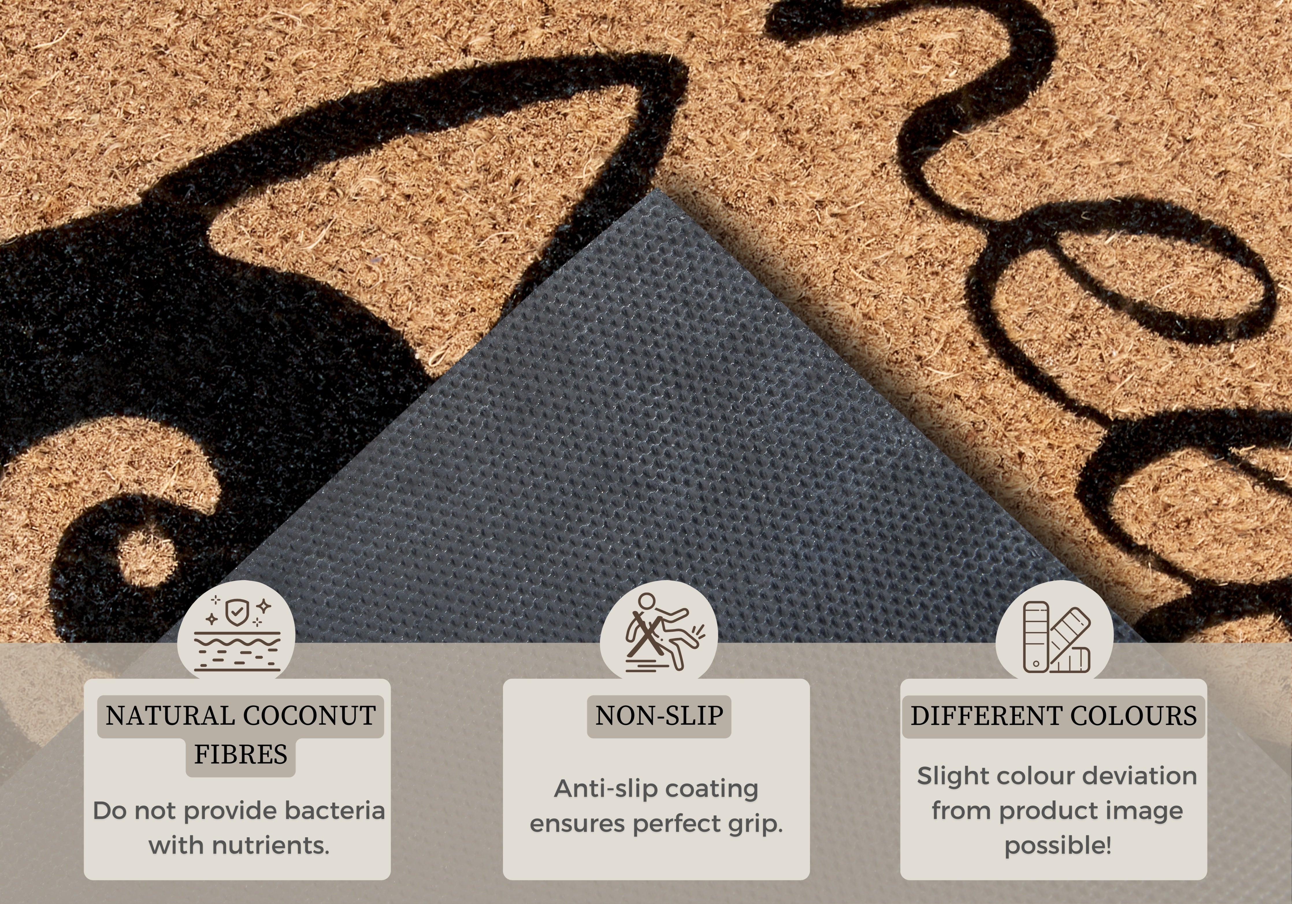 DØRMÅTTE KOKOS - KIGGENDE KAT