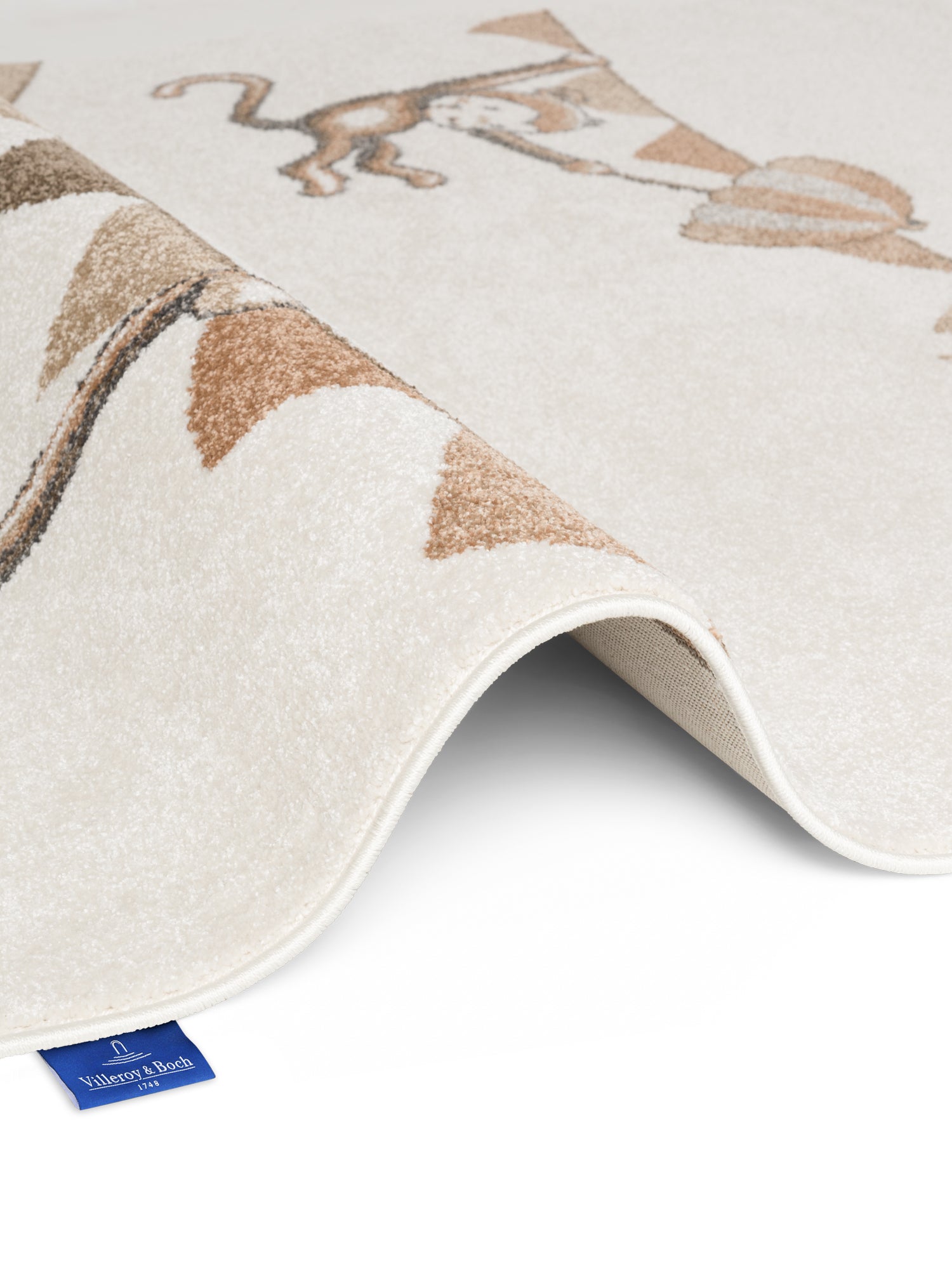 VILLEROY & BOCH BOHO KIDS BØRNETÆPPE LØVE REGNBUE FEST, CREME MULTI 106308