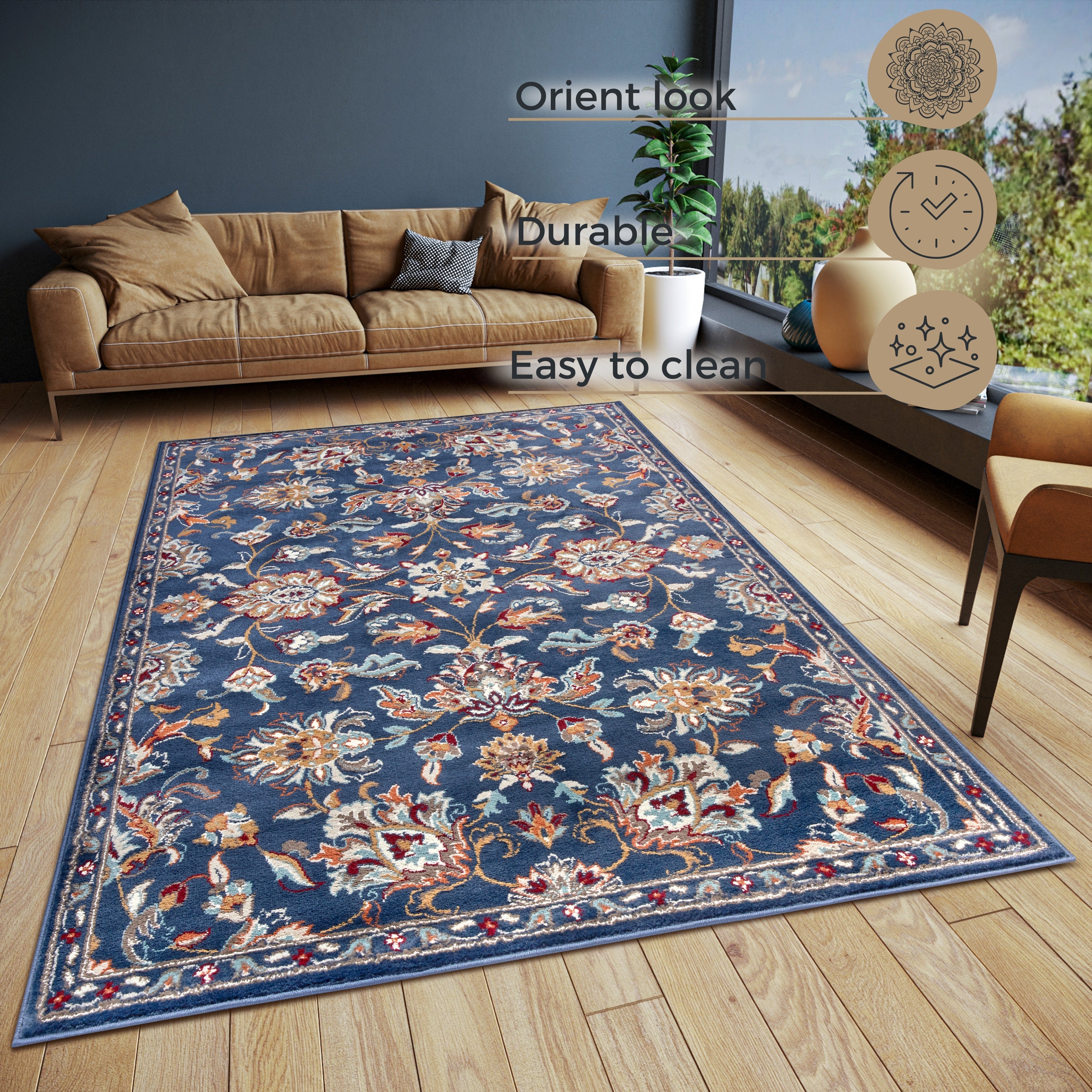 LUXOR TÆPPE BLÅ 105634