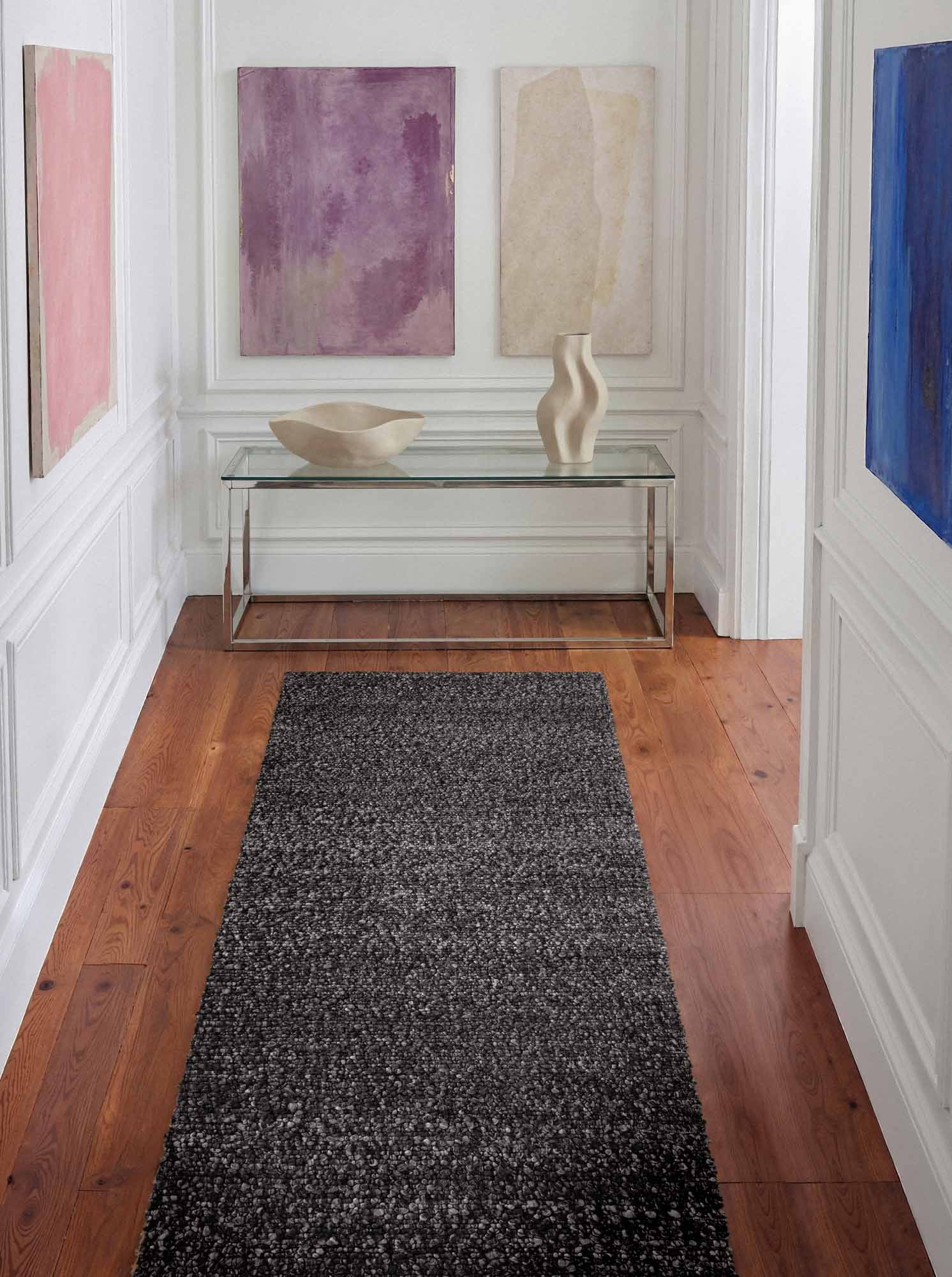 TED BAKER NOTTING HILL SOFT BOUCLE KORTLUVET TÆPPE, PORTOBELLO MØRKEGRÅ