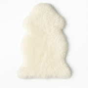 ÆGTE NEWZEALANDSK LAMMESKIND, NATUR HVID