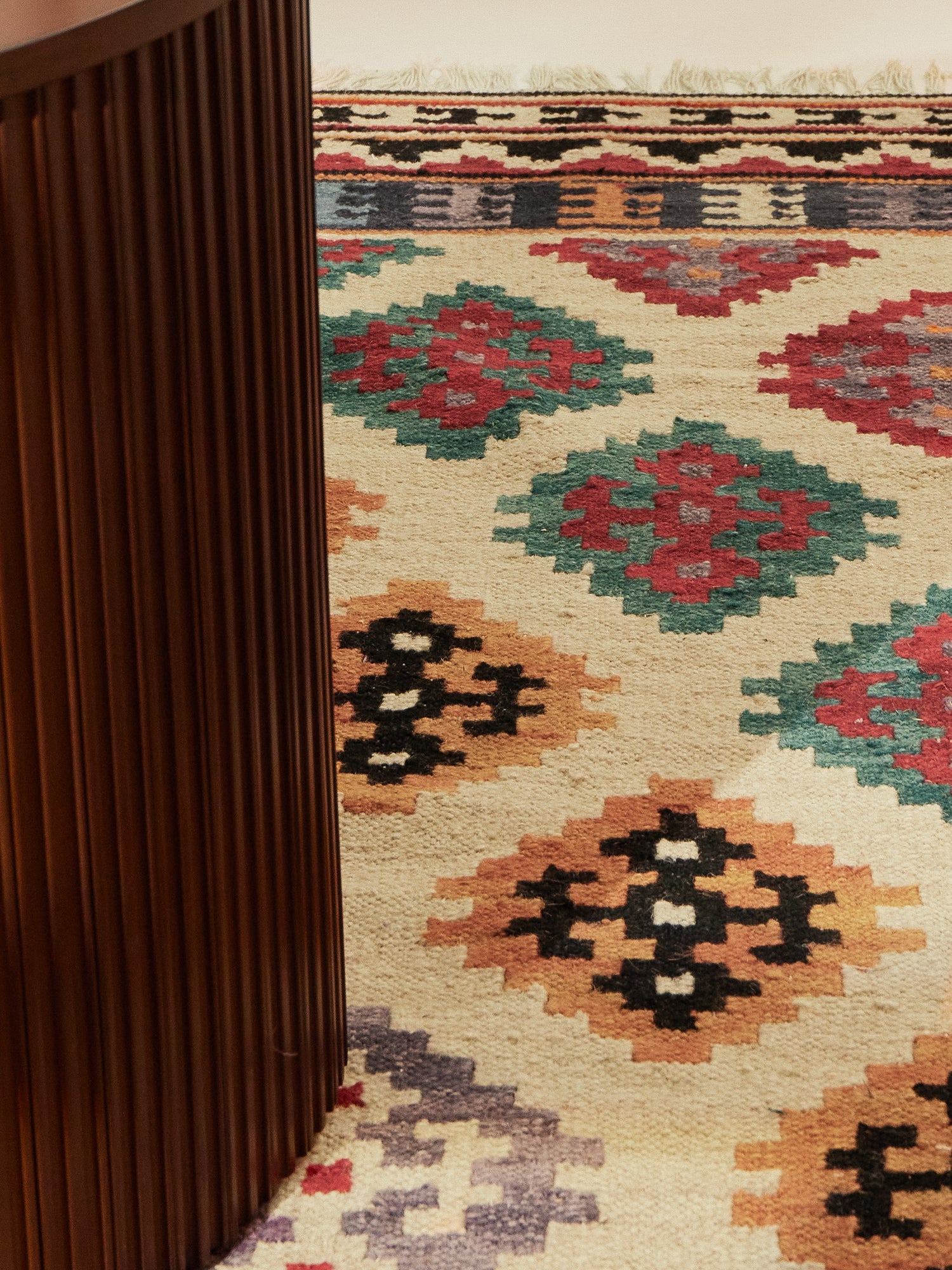 HANSE HOME KAMAL - AFGHANSK KELIM TÆPPE, 106240 CREME-MULTI