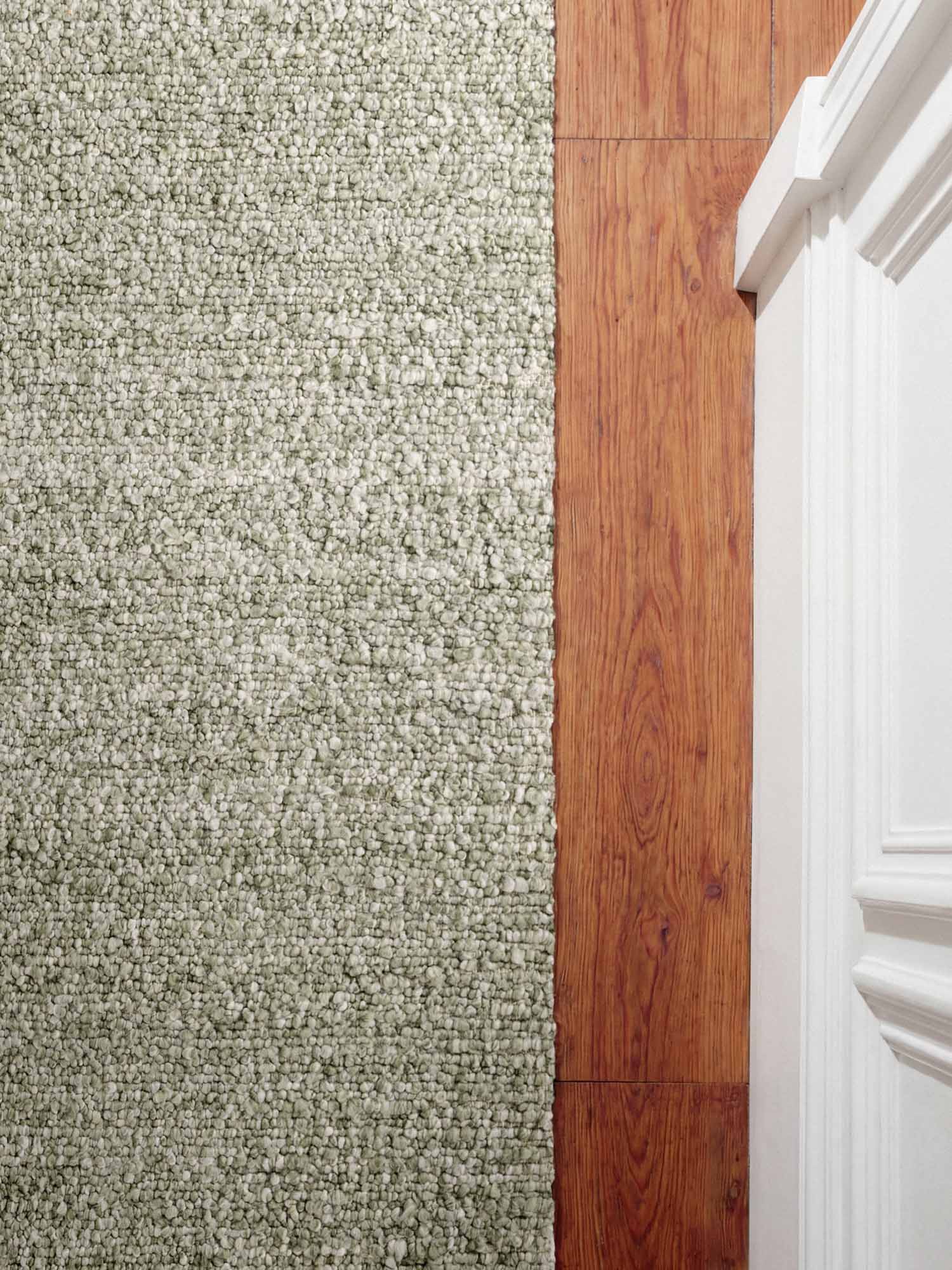 TED BAKER NOTTING HILL SOFT BOUCLE KORTLUVET TÆPPE, PORTOBELLO LYSEGRØN