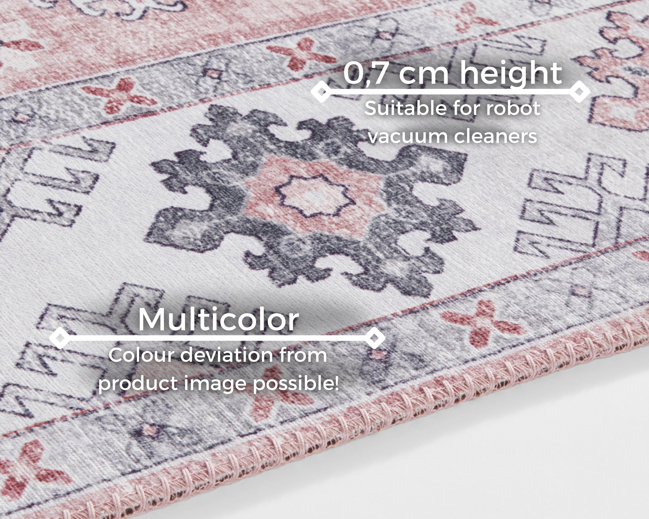 HANSE HOME ASMAR TÆPPE, OLD-PINK 104009