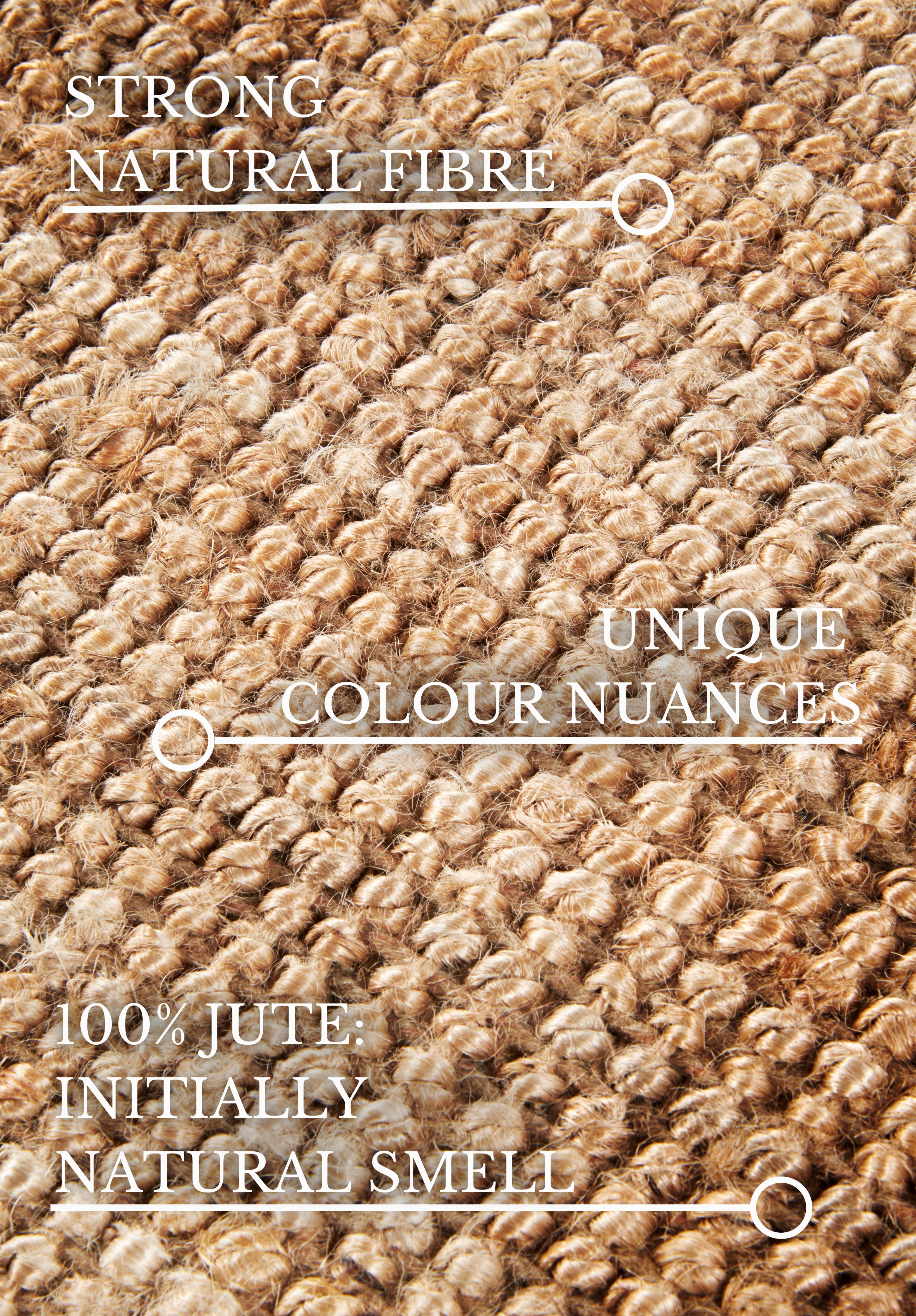 VILLEROY & BOCH 106067, JUTE TÆPPE ROSALIE NATURLIG GULD