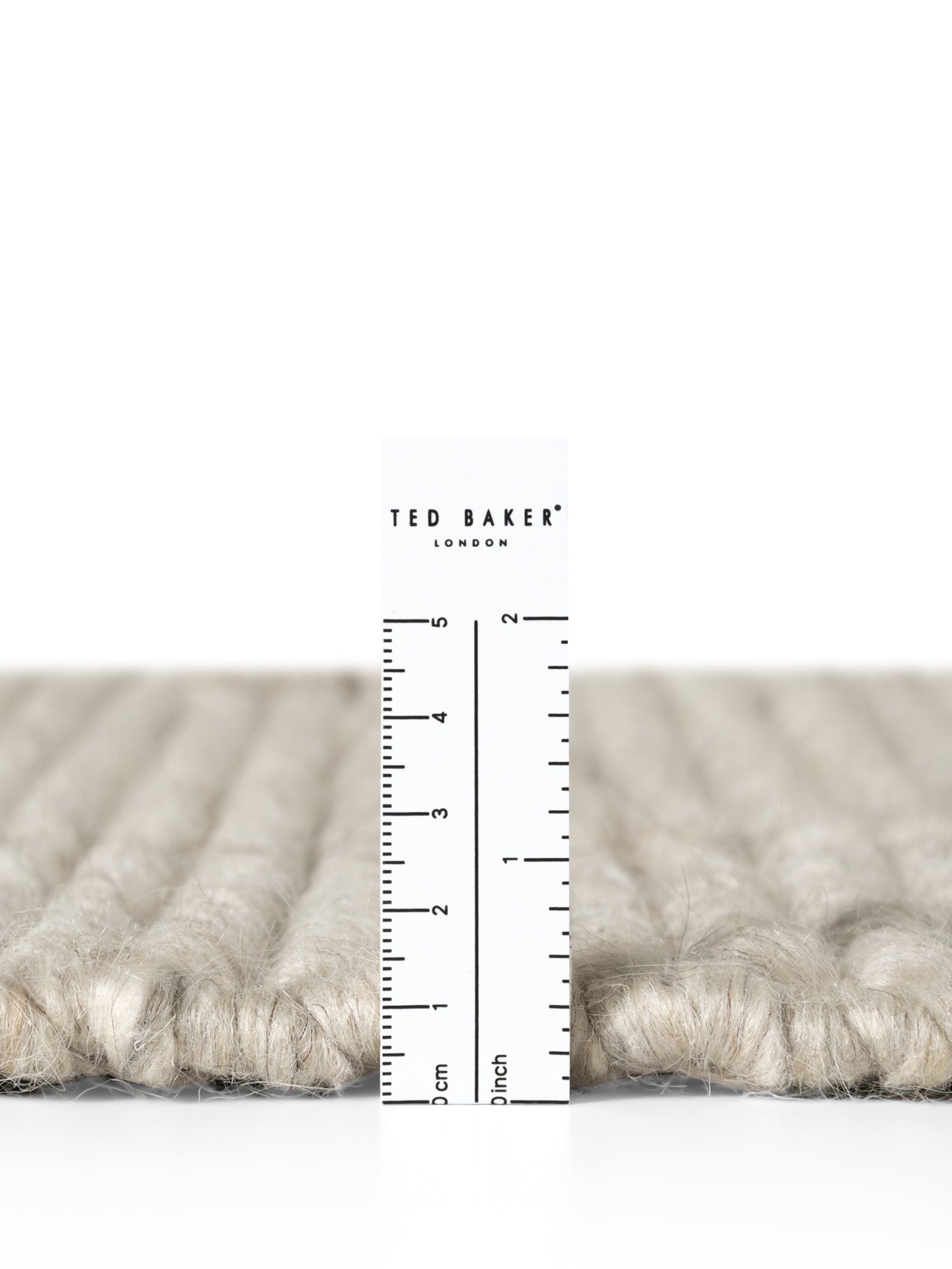 TED BAKER CAMDEN ULDTÆPPE PARKER, NATURLIG HVID