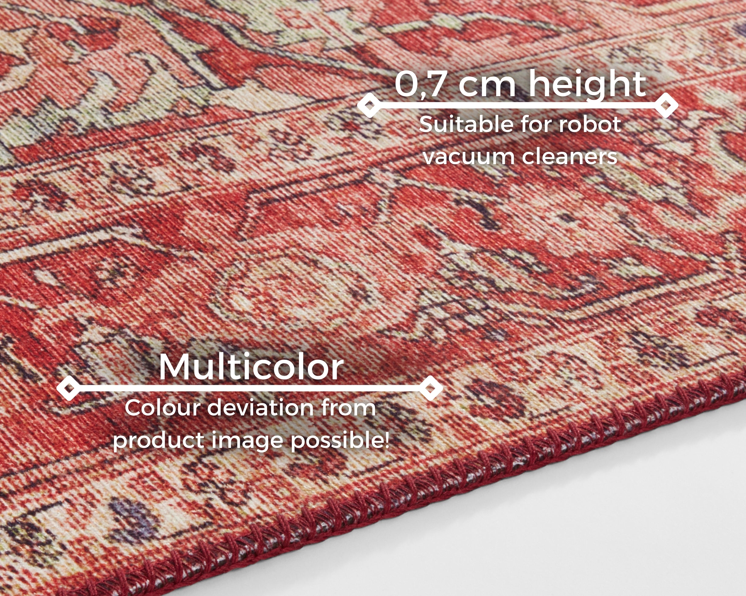 HANSE HOME ASMAR TÆPPE, ORIENT-RØD 104018