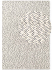 ELLE DECORATION LYON ULDTÆPPE, BEANS NATURLIG CREME GRÅ