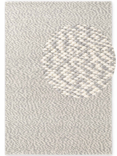 ELLE DECORATION LYON ULDTÆPPE, BEANS NATURLIG CREME GRÅ