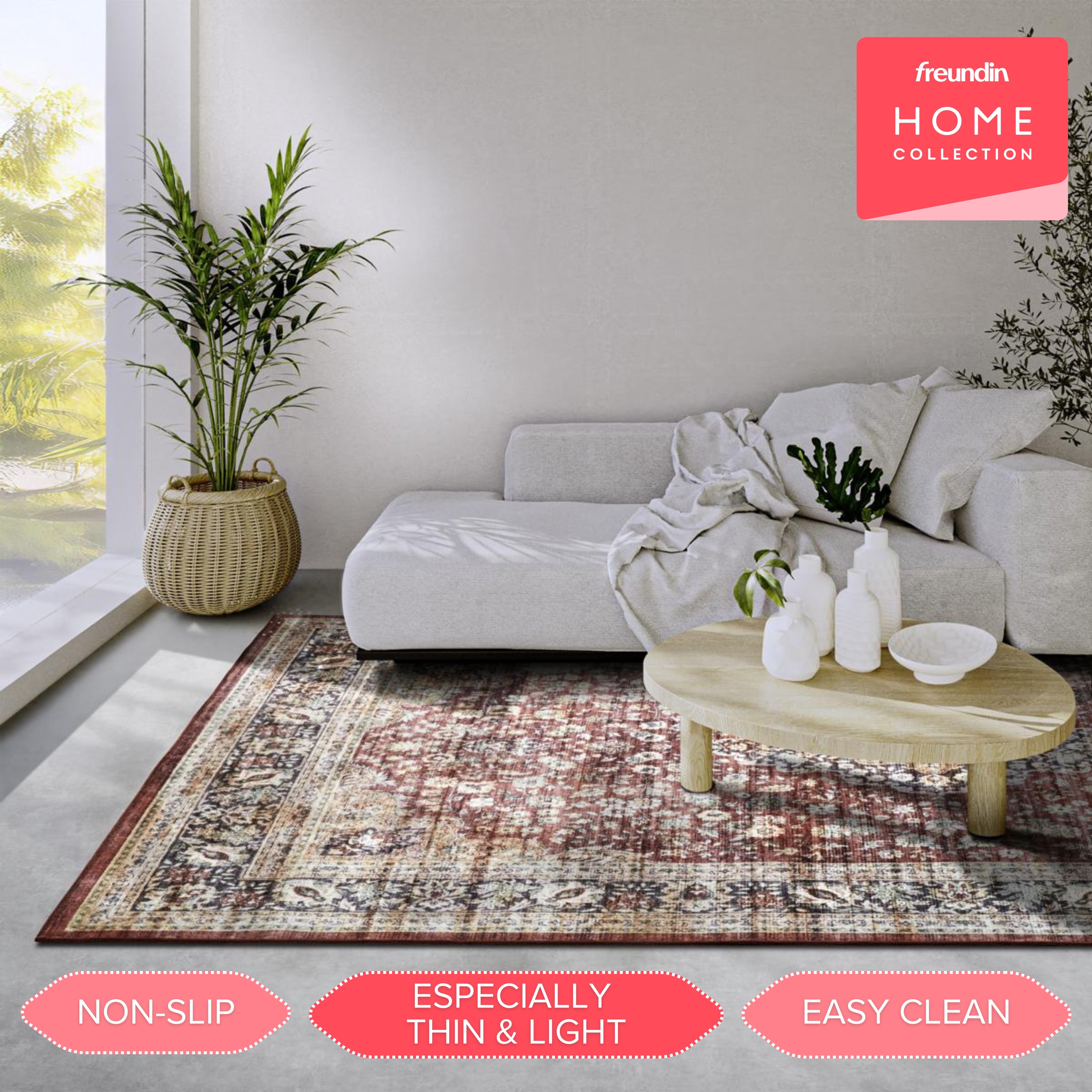 HANSE HOME ASYA TÆPPE RØD BLÅ - 106040