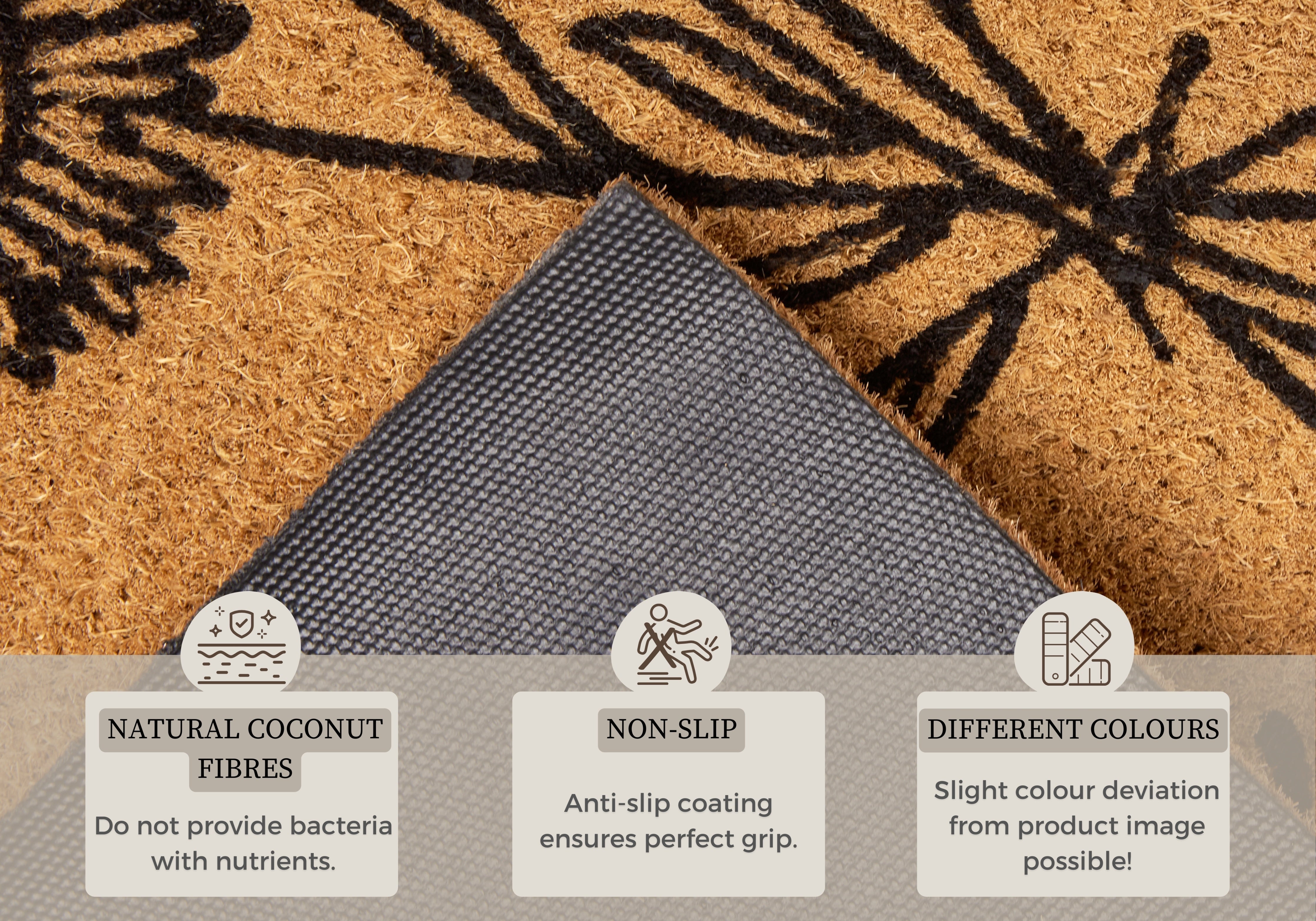 DØRMÅTTE KOKOS - HELLO & FLOWERS