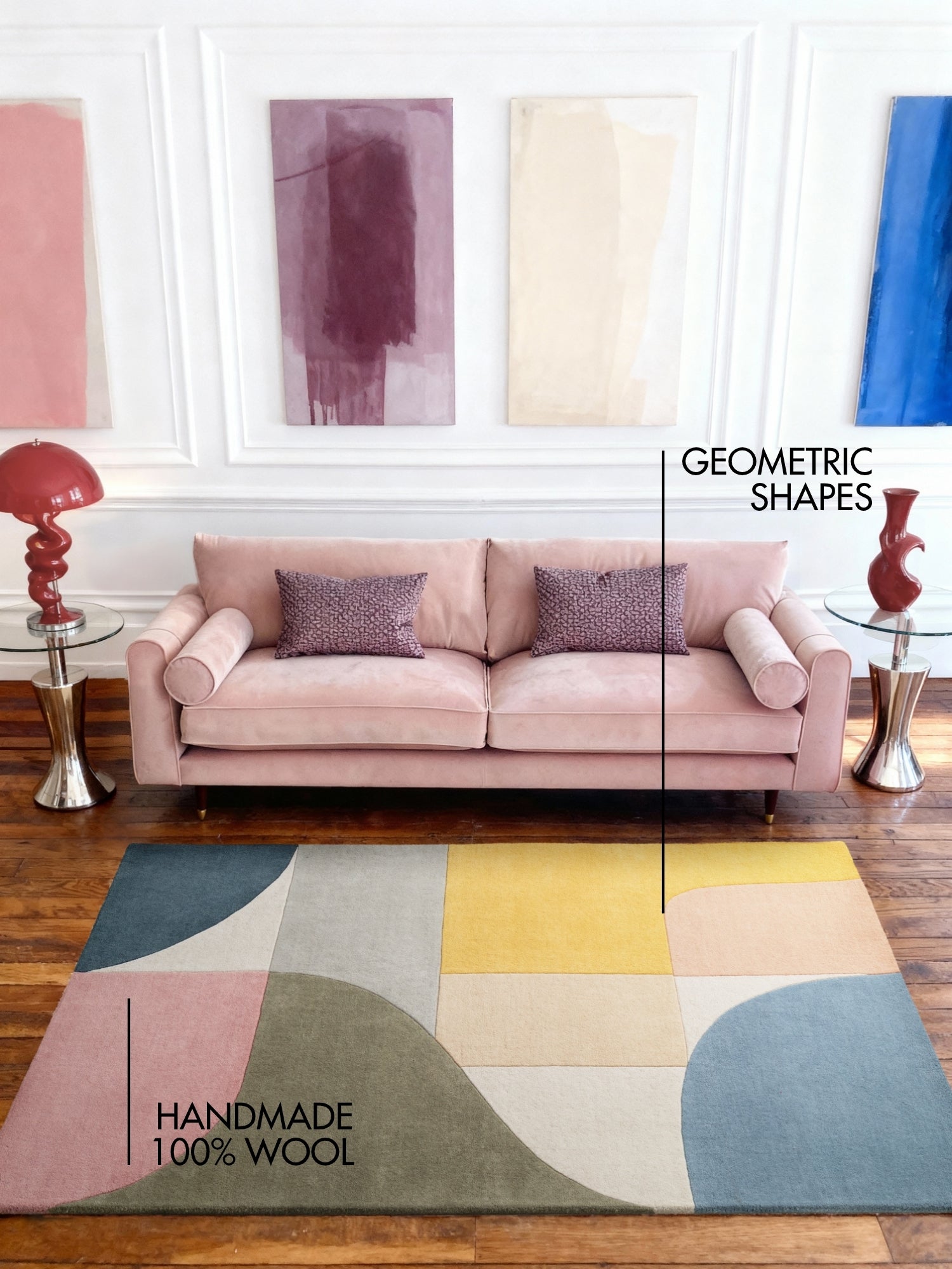 TED BAKER WESTMINSTER ULDTÆPPE, CURZON CREME-MULTI