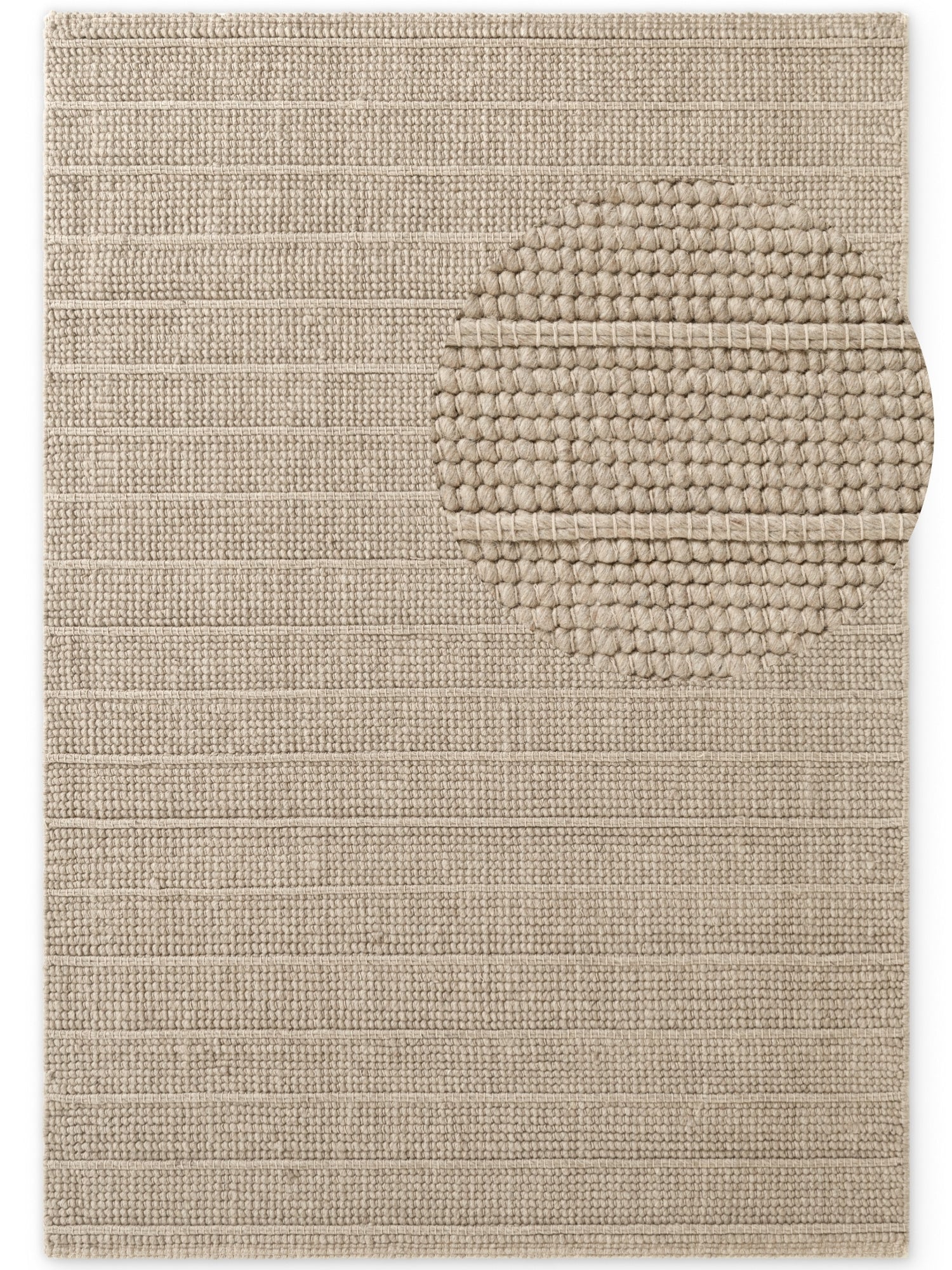 TED BAKER CAMDEN ULDTÆPPE PARKER, NATURLIG BEIGE